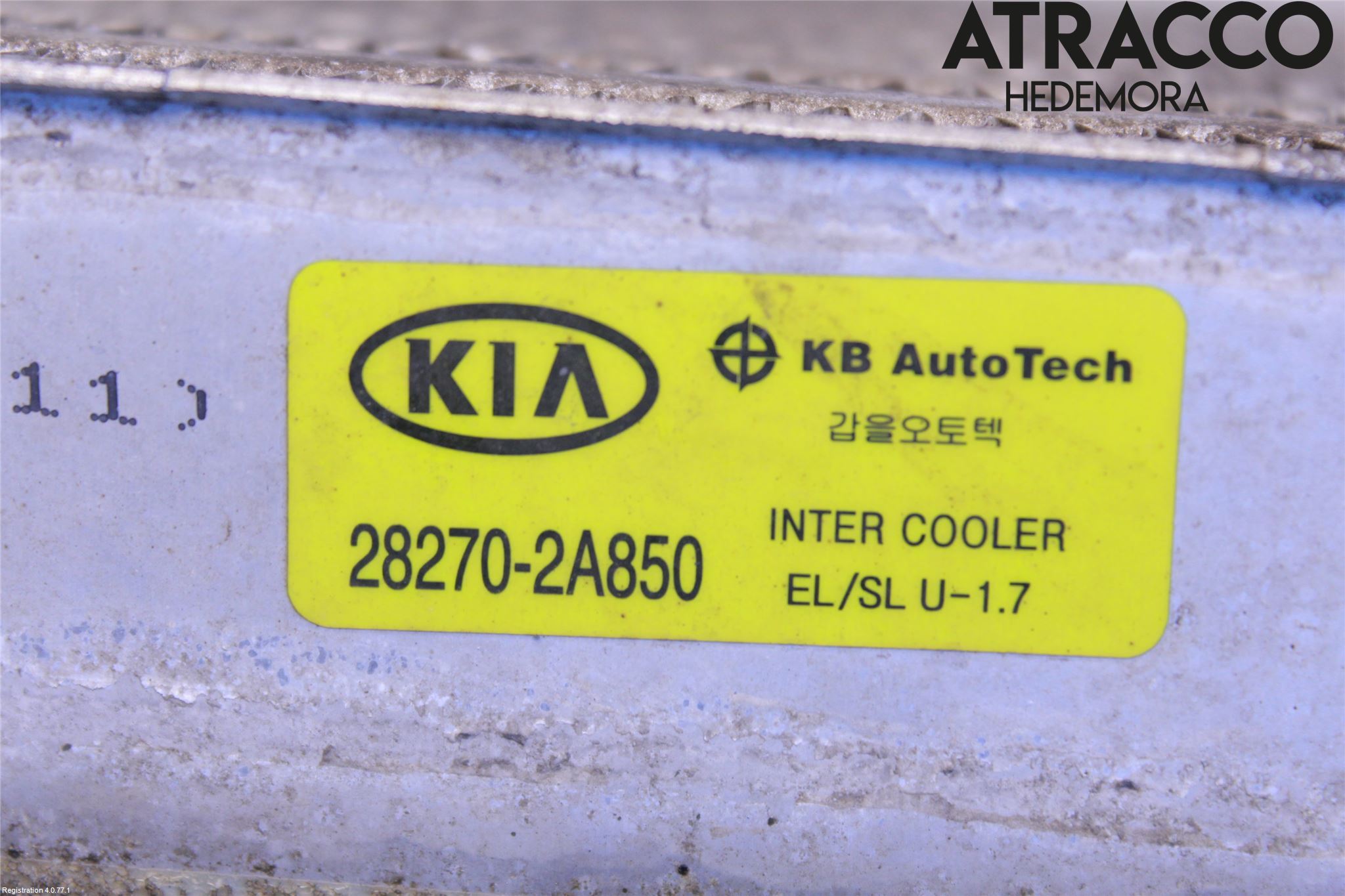 Kia SPORTAGE (SL) 11-15 Laddluft-Intercooler Kyl