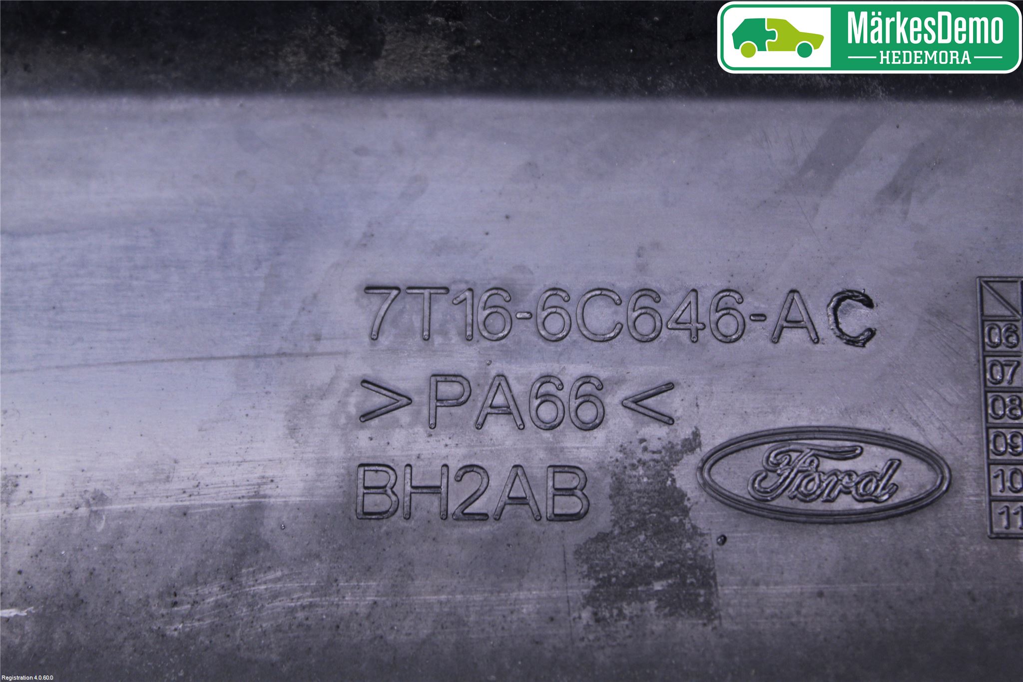 Ford TRANSIT CONNECT 03-08 Deflektor Plåt-Plast Kylning