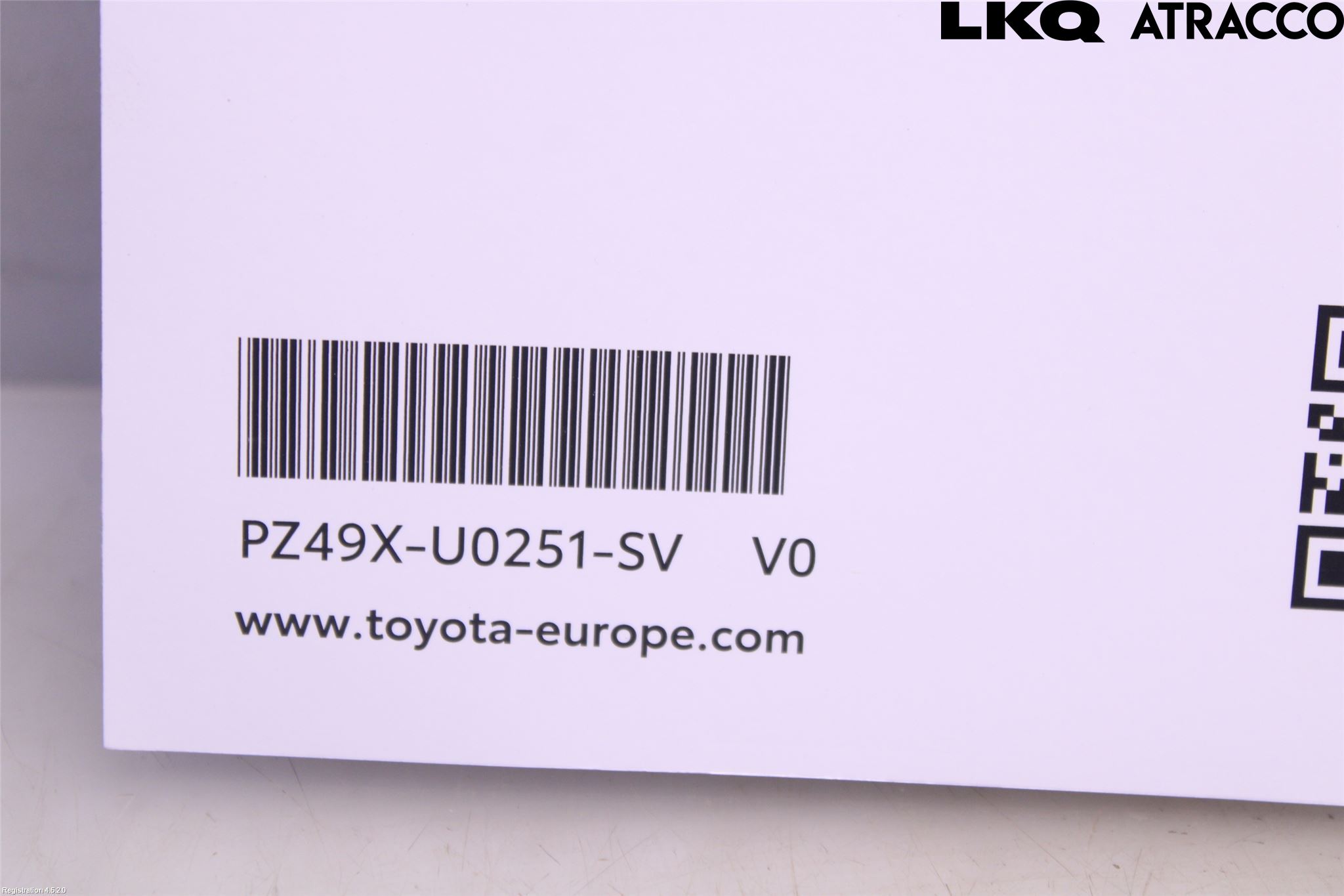 Toyota COROLLA 19- Instruktionsbok