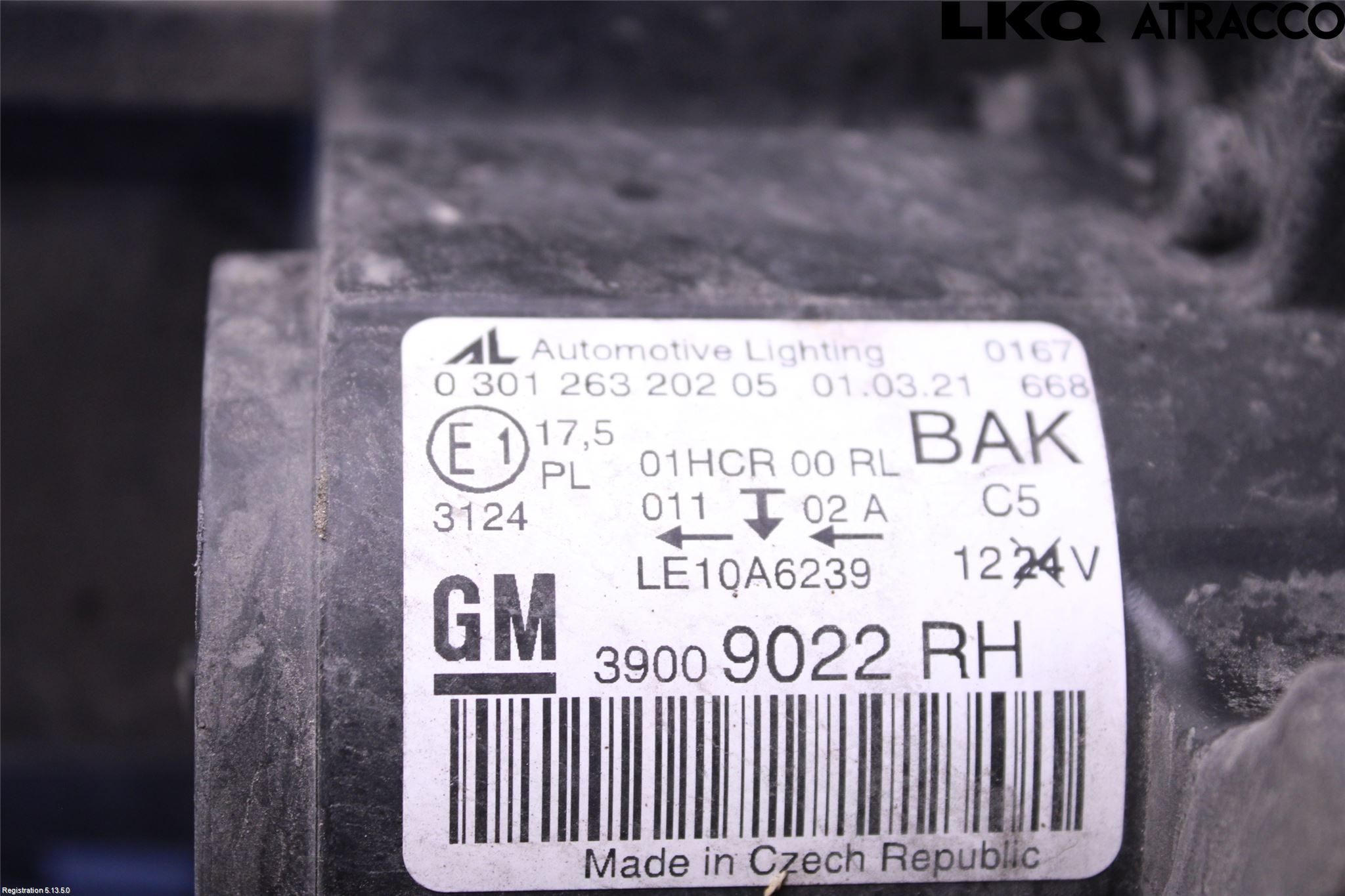 Opel ZAFIRA C 12-19 Strålkastare Höger