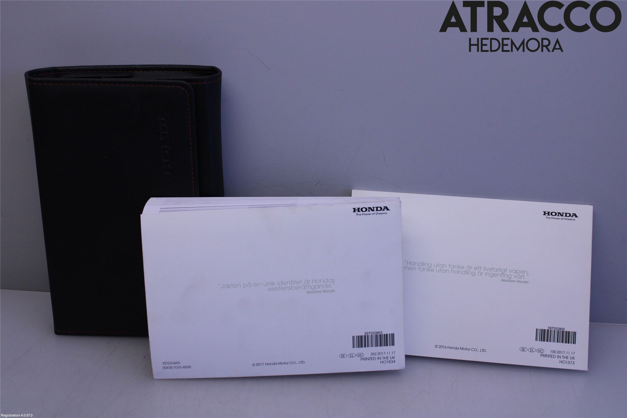 Honda CIVIC 17-22 Instruktionsbok