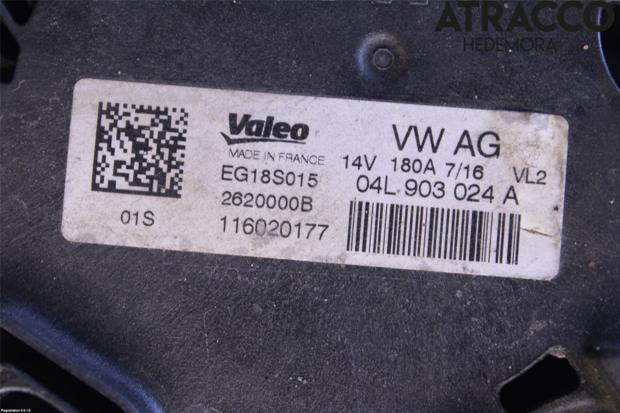 Audi A4/S4 B9 16-19 Generator