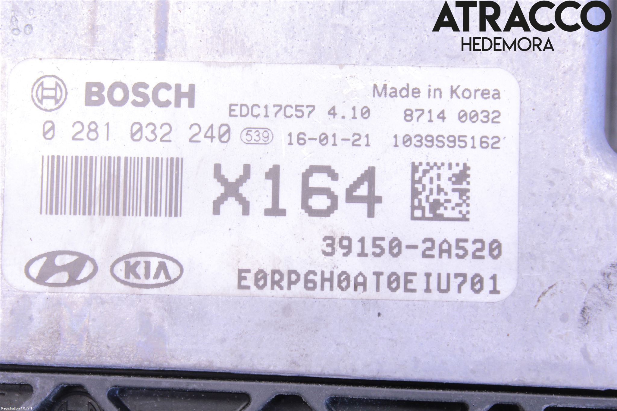 Kia CARENS III 13-19 Styrenhet Inspump Diesel
