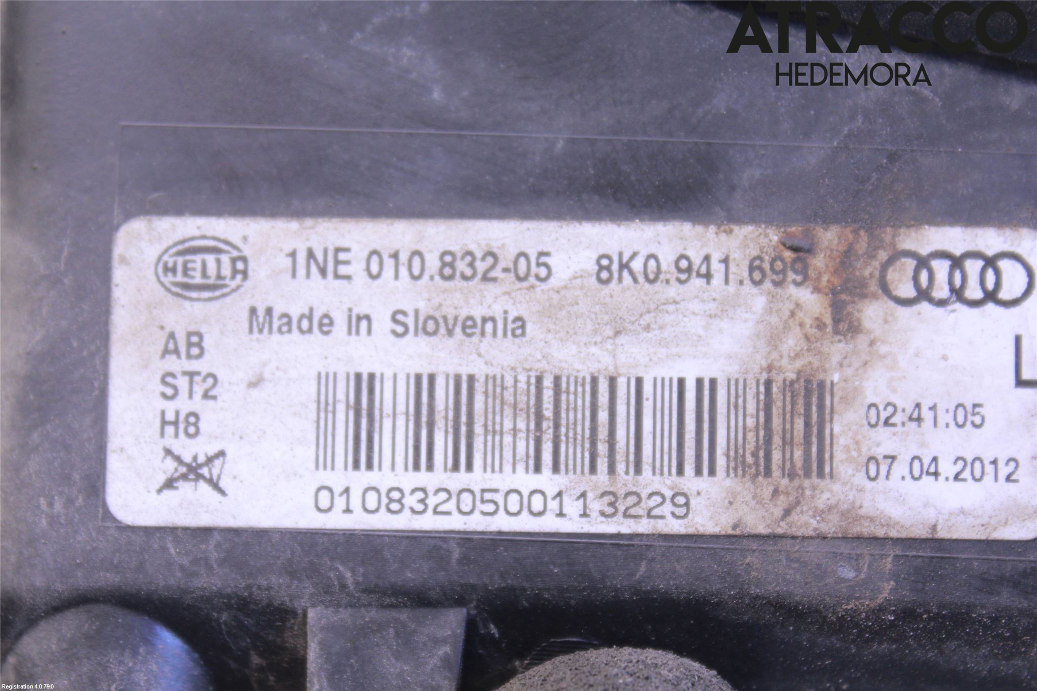 Audi A4 12-15 Dimljus-Varselljus Fram