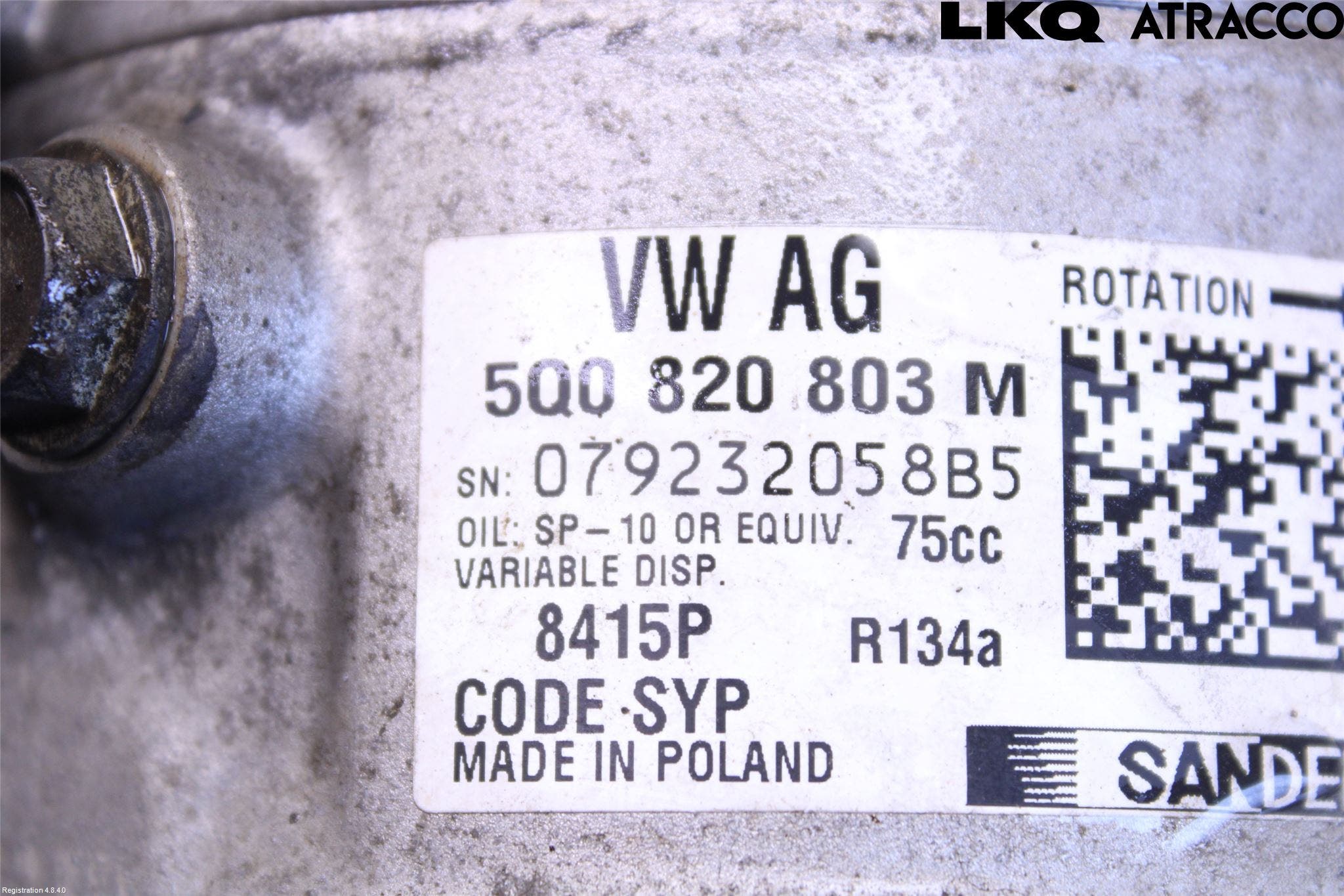 Volkswagen VW CADDY 16-20 Ac Kompressor