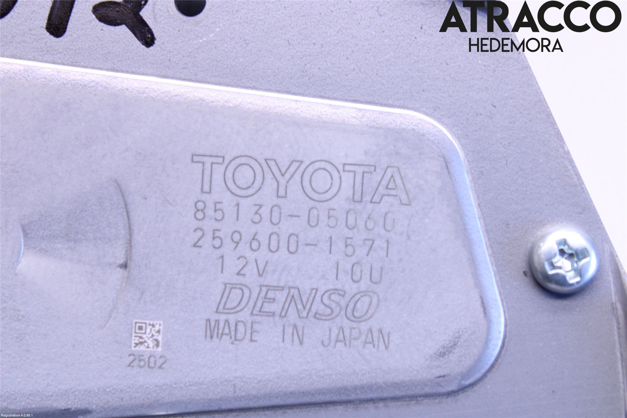 Toyota AVENSIS 16-18 Torkarmotor Baklucka