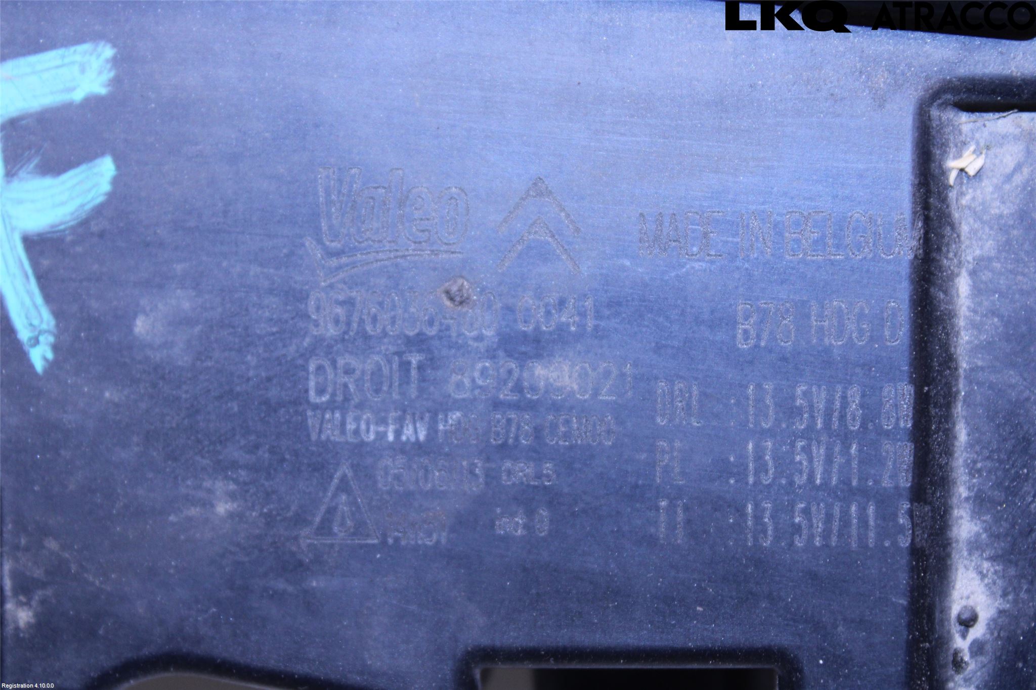 Citroen C4 GRAND PICASSO 14-18 Positionsljus Fram Hö