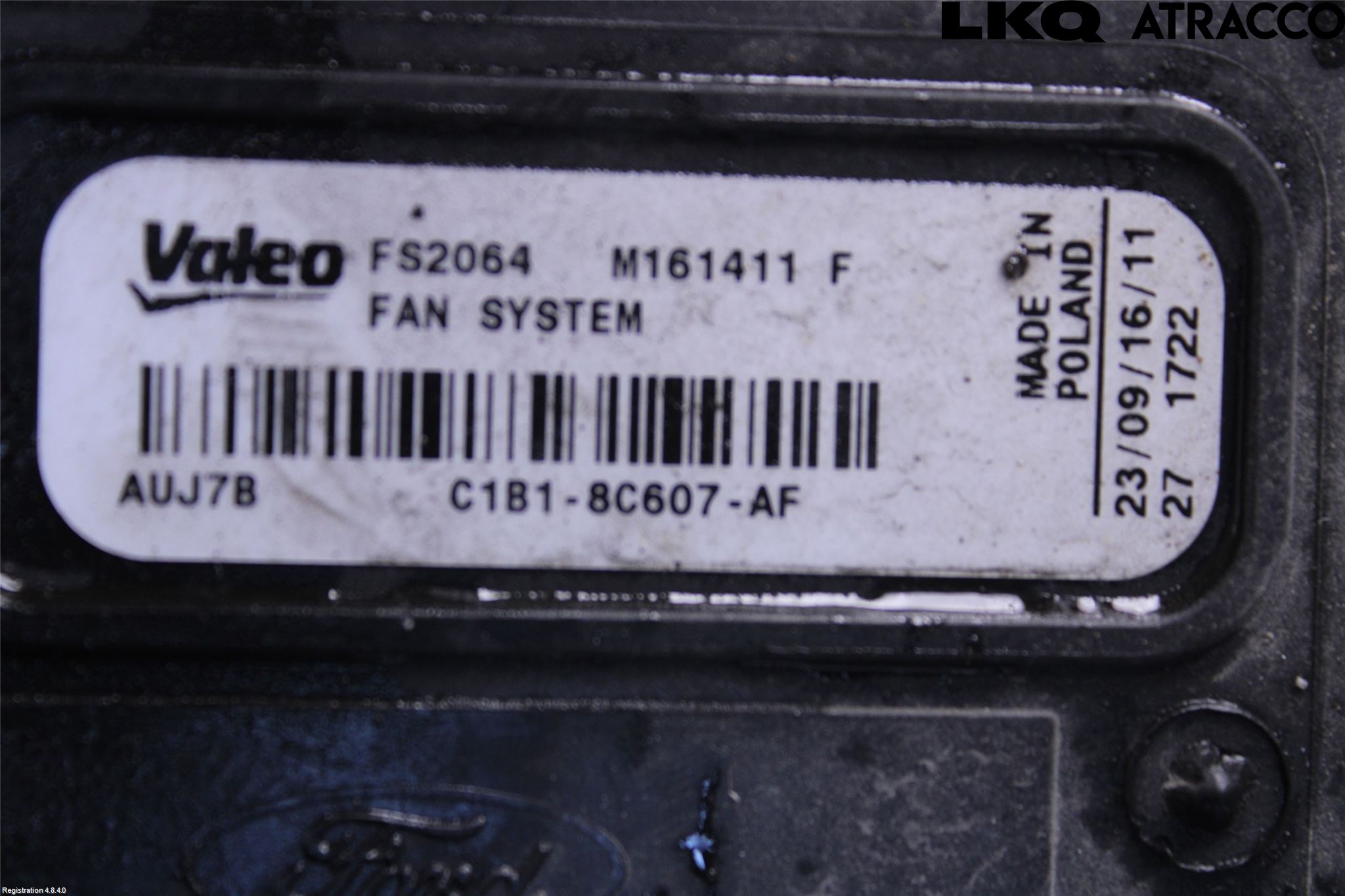 Ford FIESTA 13-17 Kylfläkt El