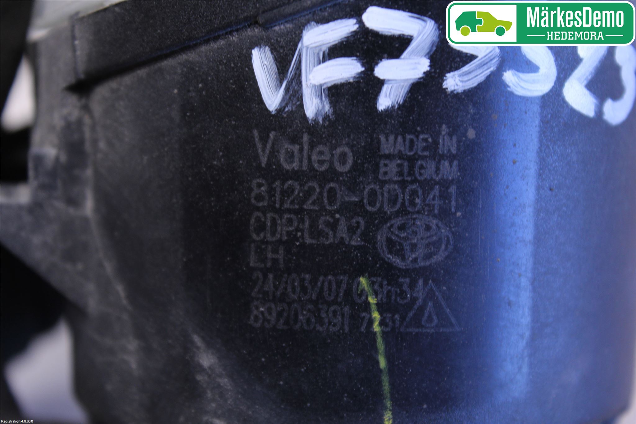 Toyota AVENSIS 07-08 Dimljus-Varselljus Fram