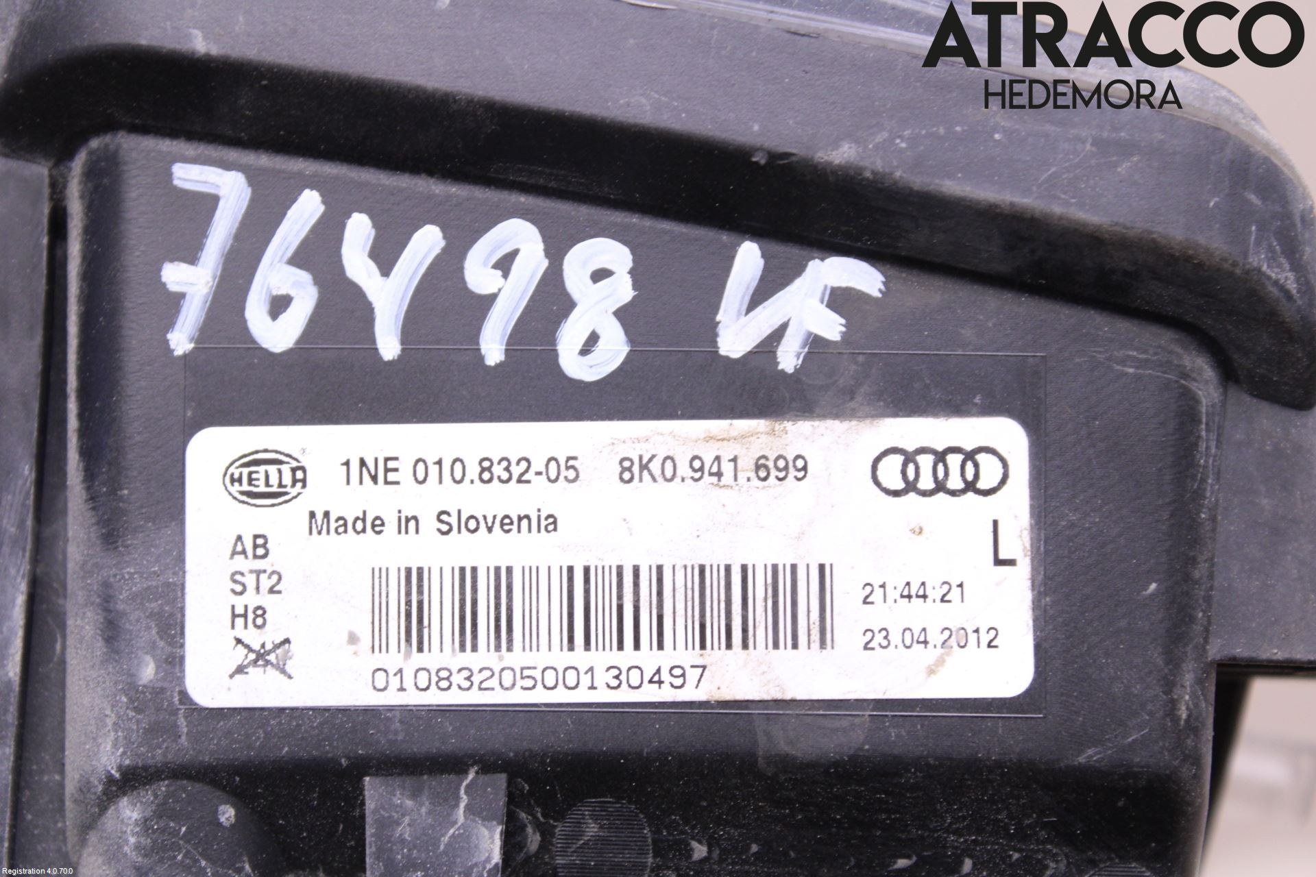 Audi A4/S4 08-11 Dimljus-Varselljus Fram
