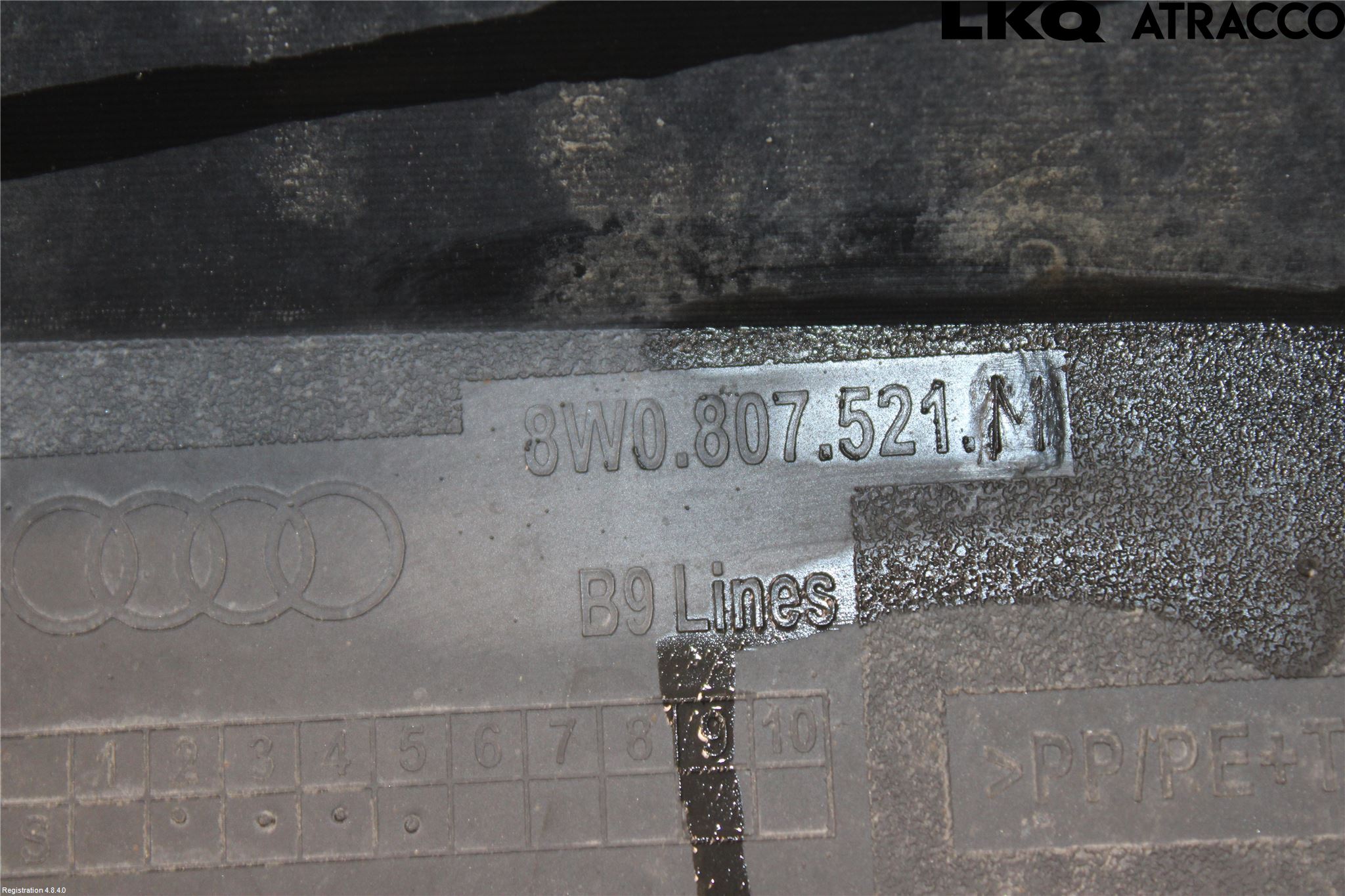 Audi A4/S4 B9 16-19 Stötfångardel Bak Mitt