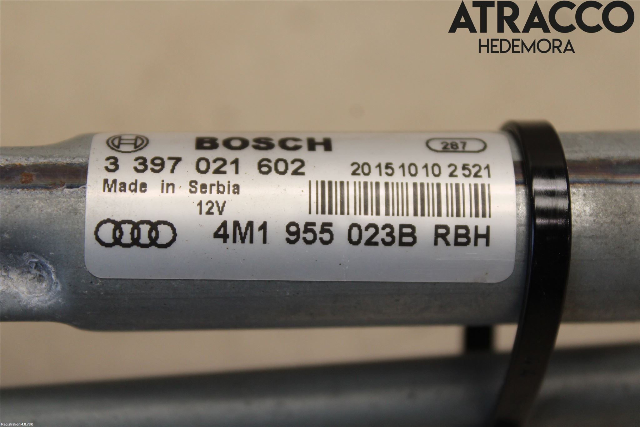 Audi Q7/SQ7 Torkarmekanism Vindruta