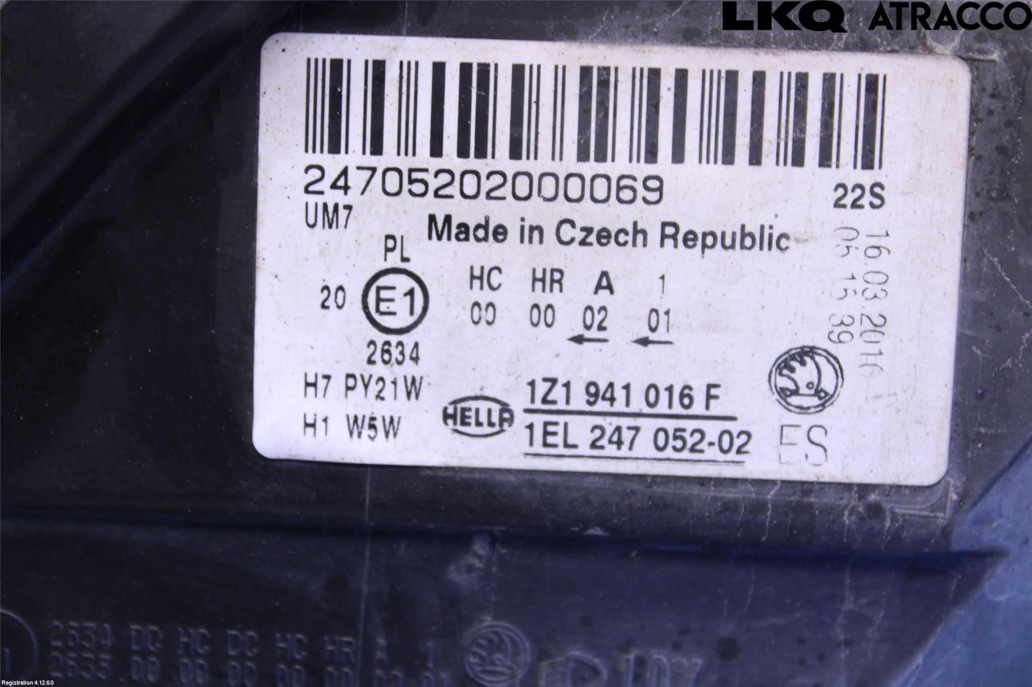 Skoda OCTAVIA (1Z) 05-13 Strålkastare Höger