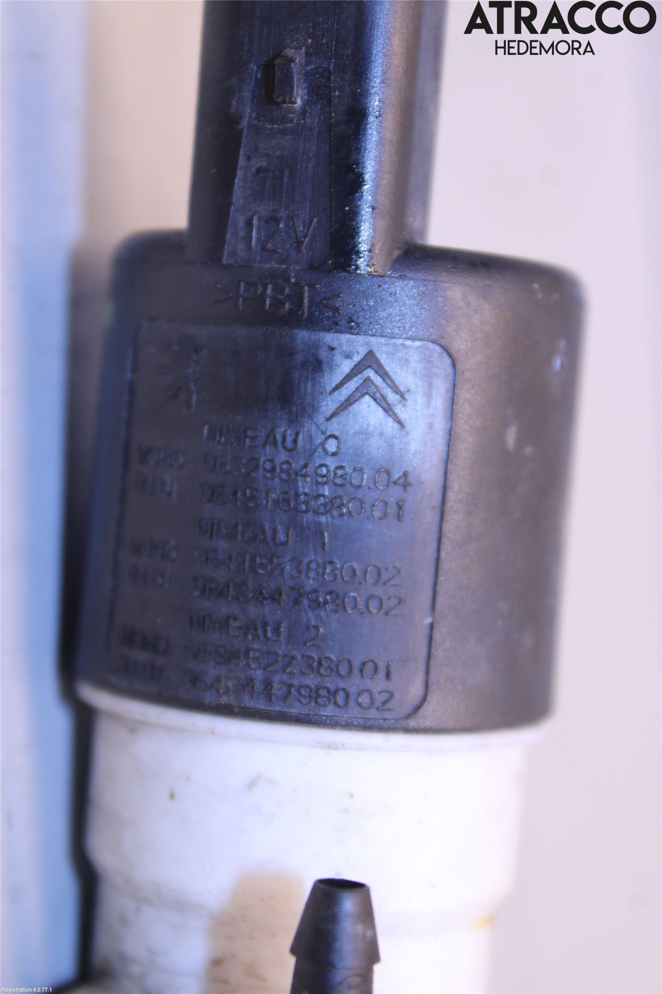 Citroen BERLINGO 08-18 Spolarpump Vindruta