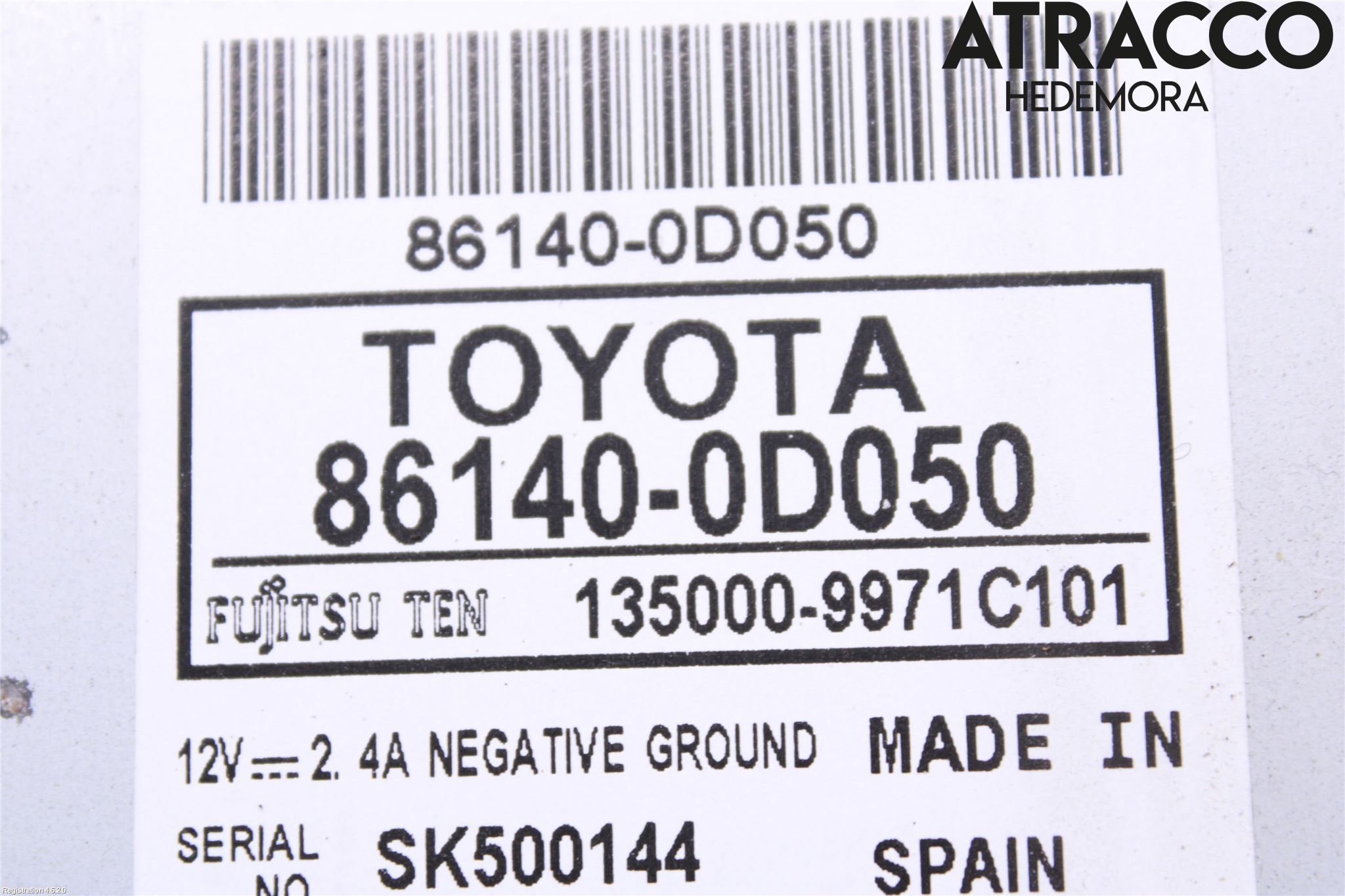 Toyota YARIS XP130 12-14 Cd Radio - Multimediapanel