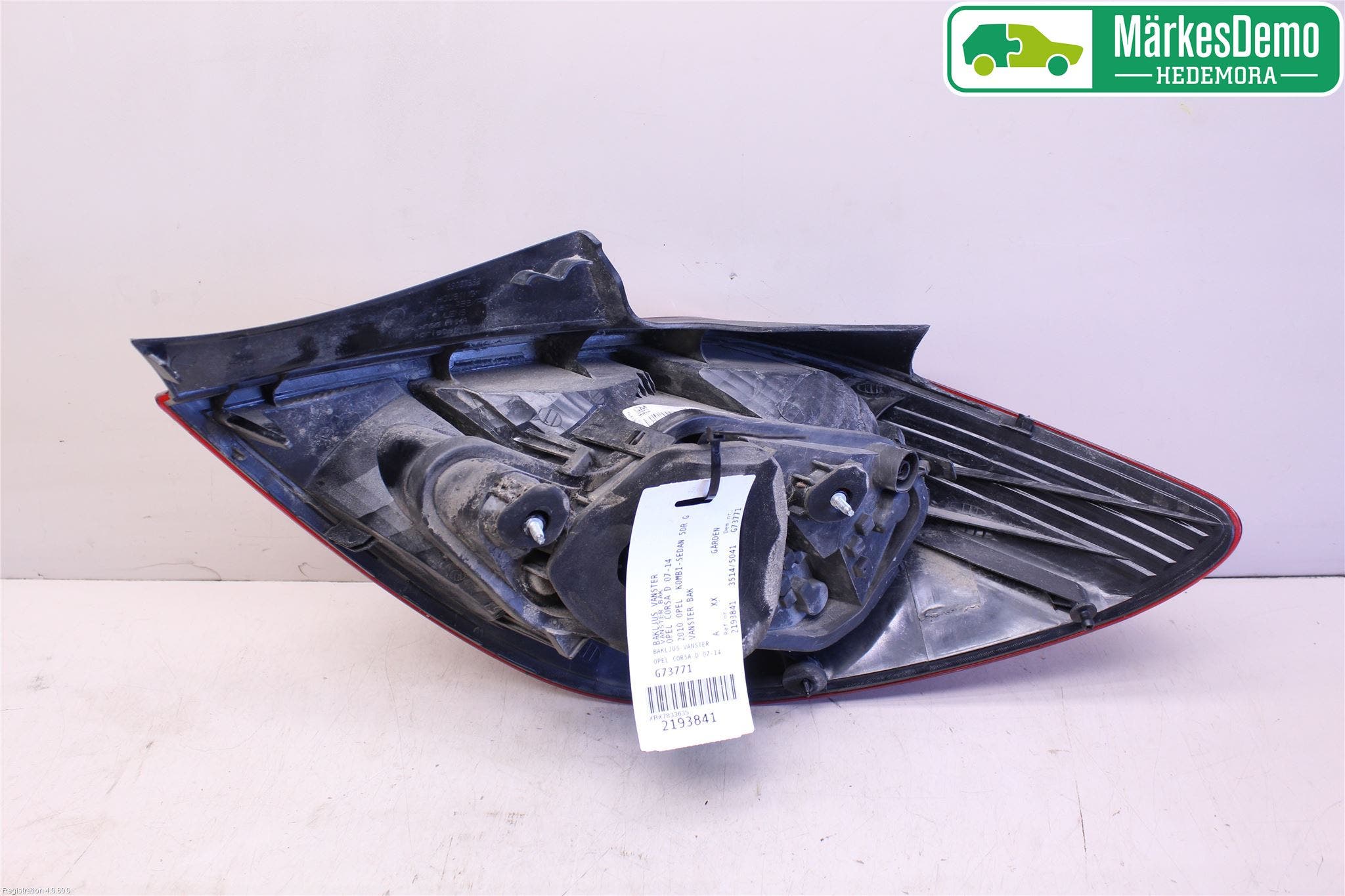 Opel CORSA D 07-14 Bakljus Vänster