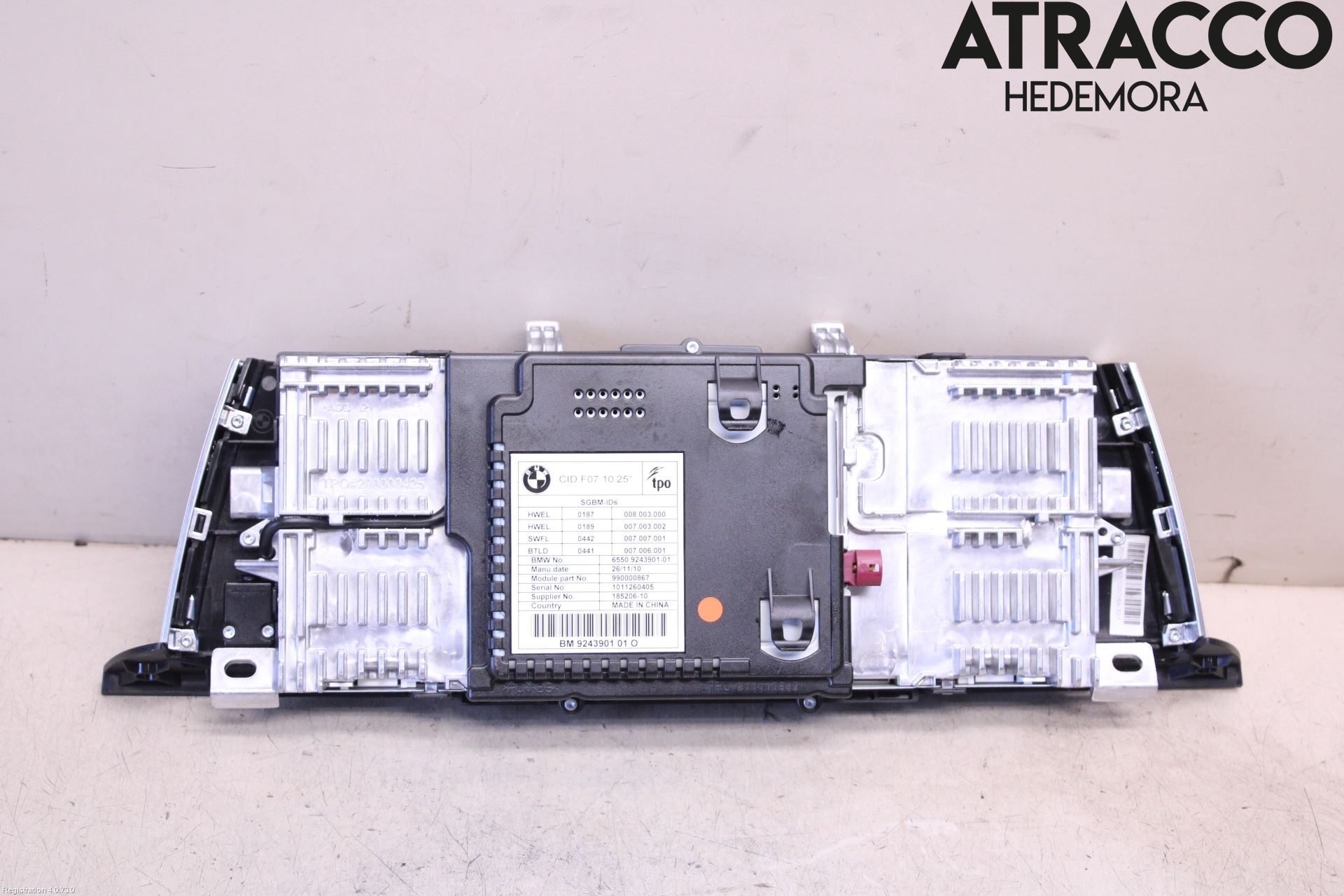 BMW 5 F10/F11/F18 09-17 Cd Radio - Multimediapanel