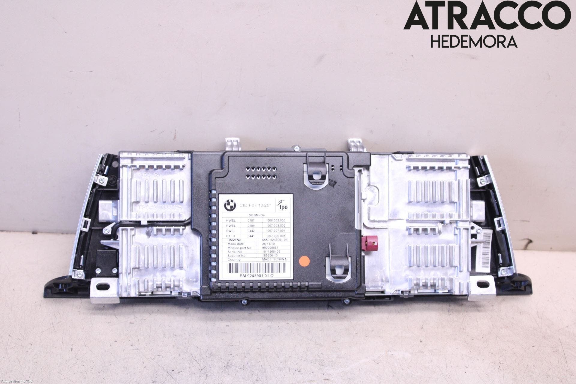 BMW 5 F10/F11/F18 09-17 Cd Radio - Multimediapanel