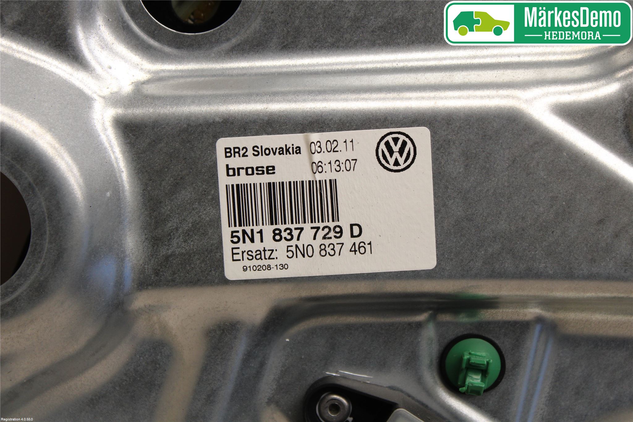 Volkswagen VW TIGUAN 07-16 Fönsterhiss El Kompl