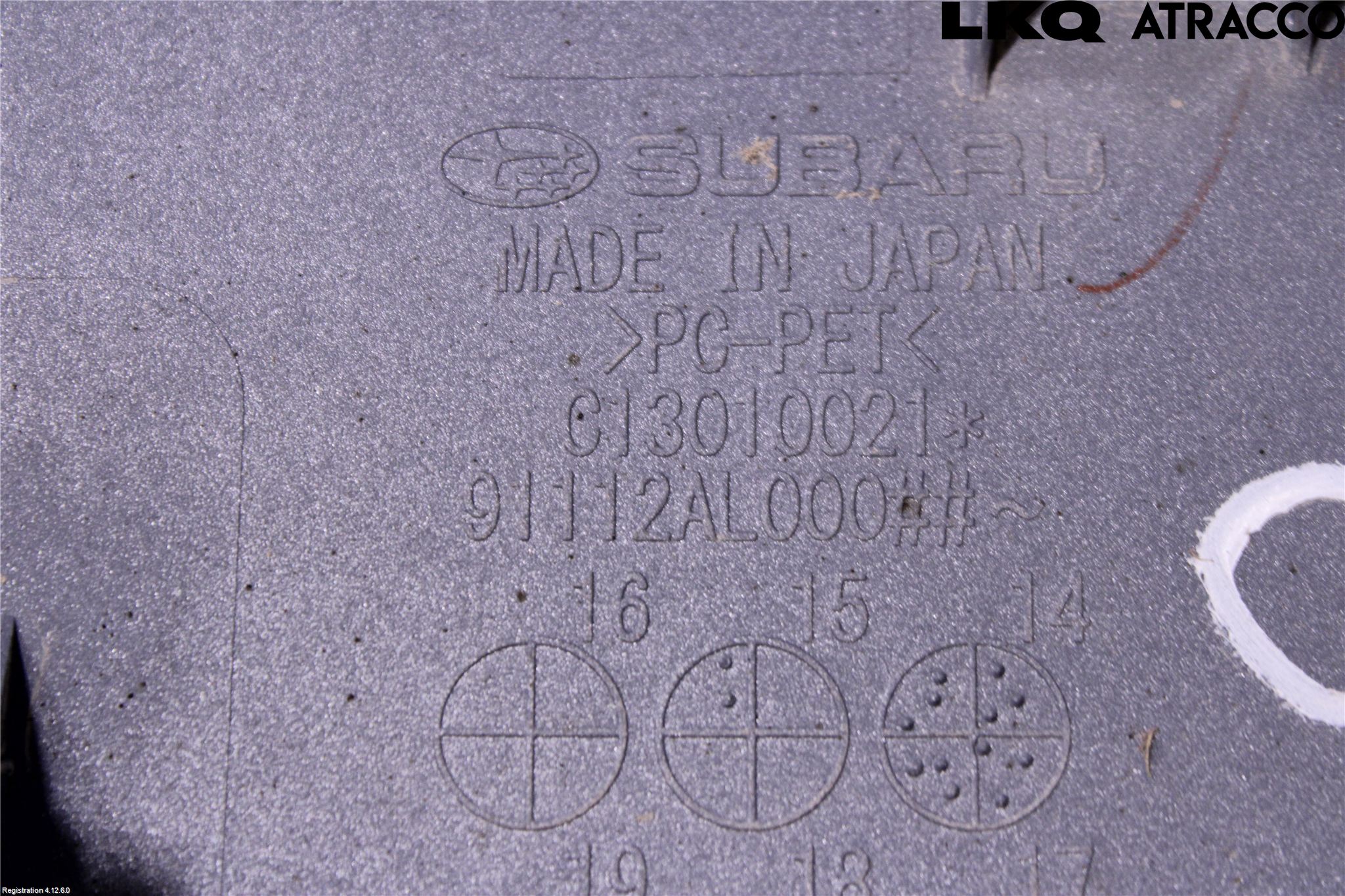 Subaru OUTBACK 15-20 List Bak-Baklucka