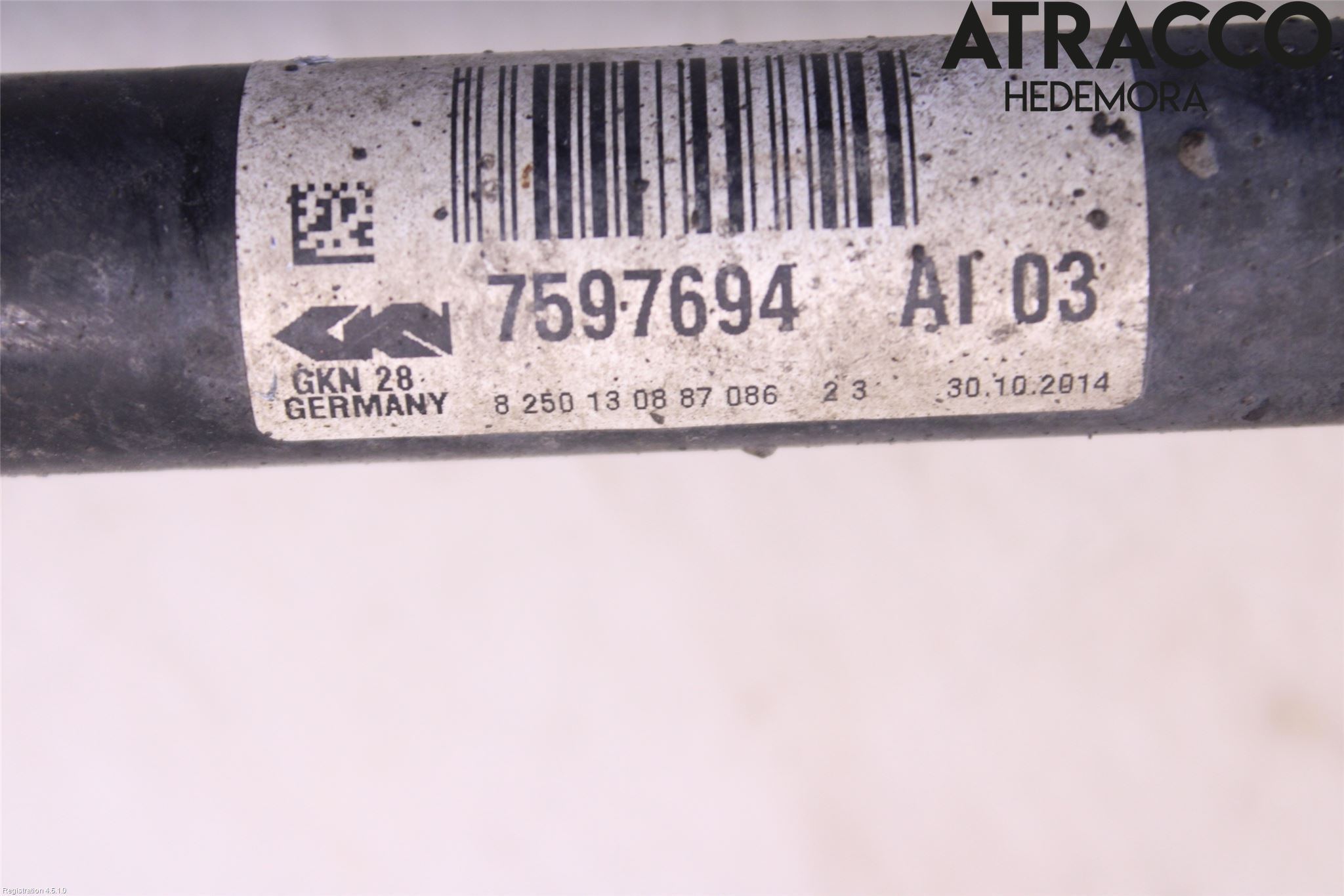 BMW 3 GT F34 13-19 Drivaxel Fram Höger