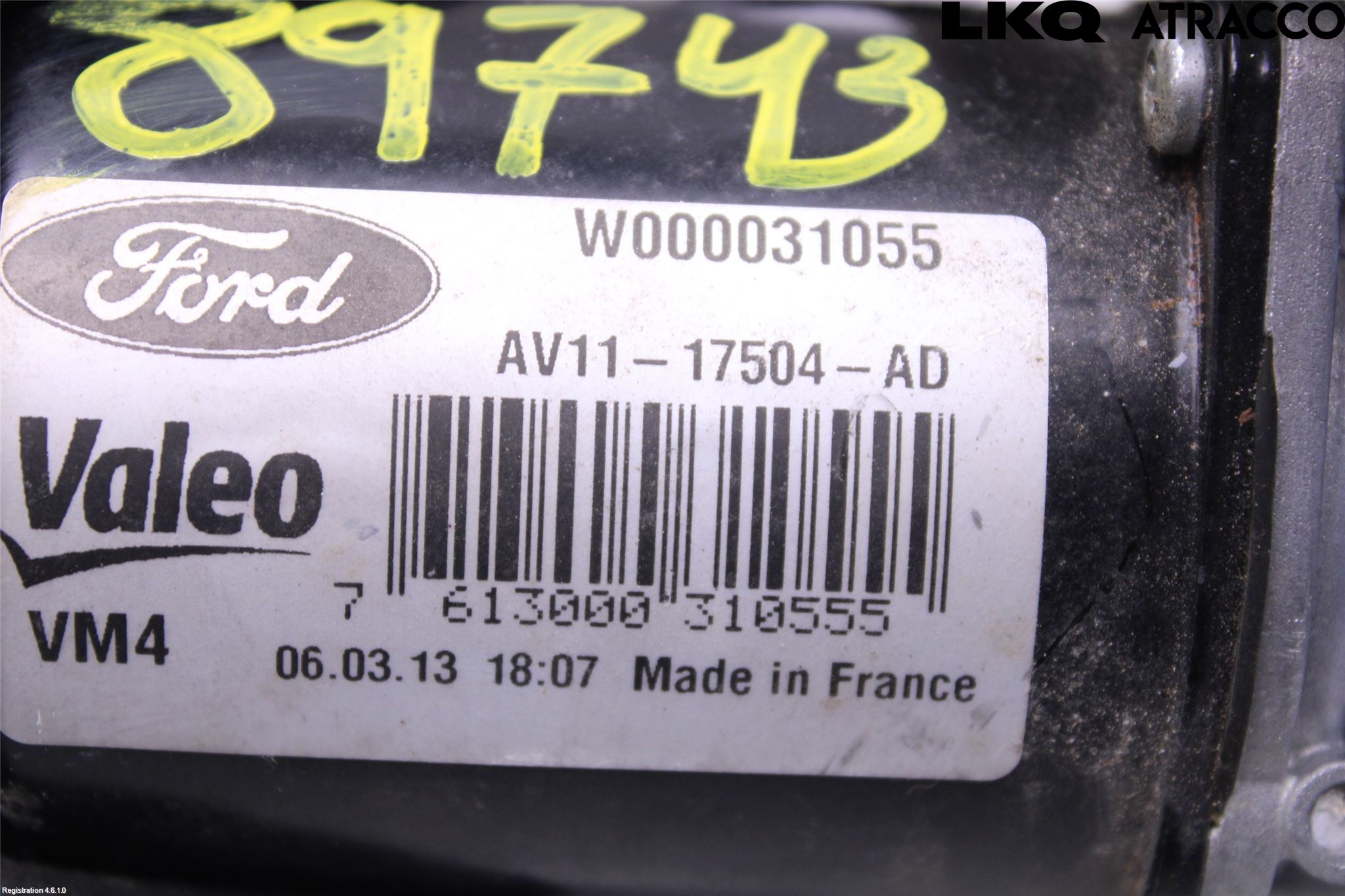 Ford B-MAX 12-17 Torkarmotor Vindruta