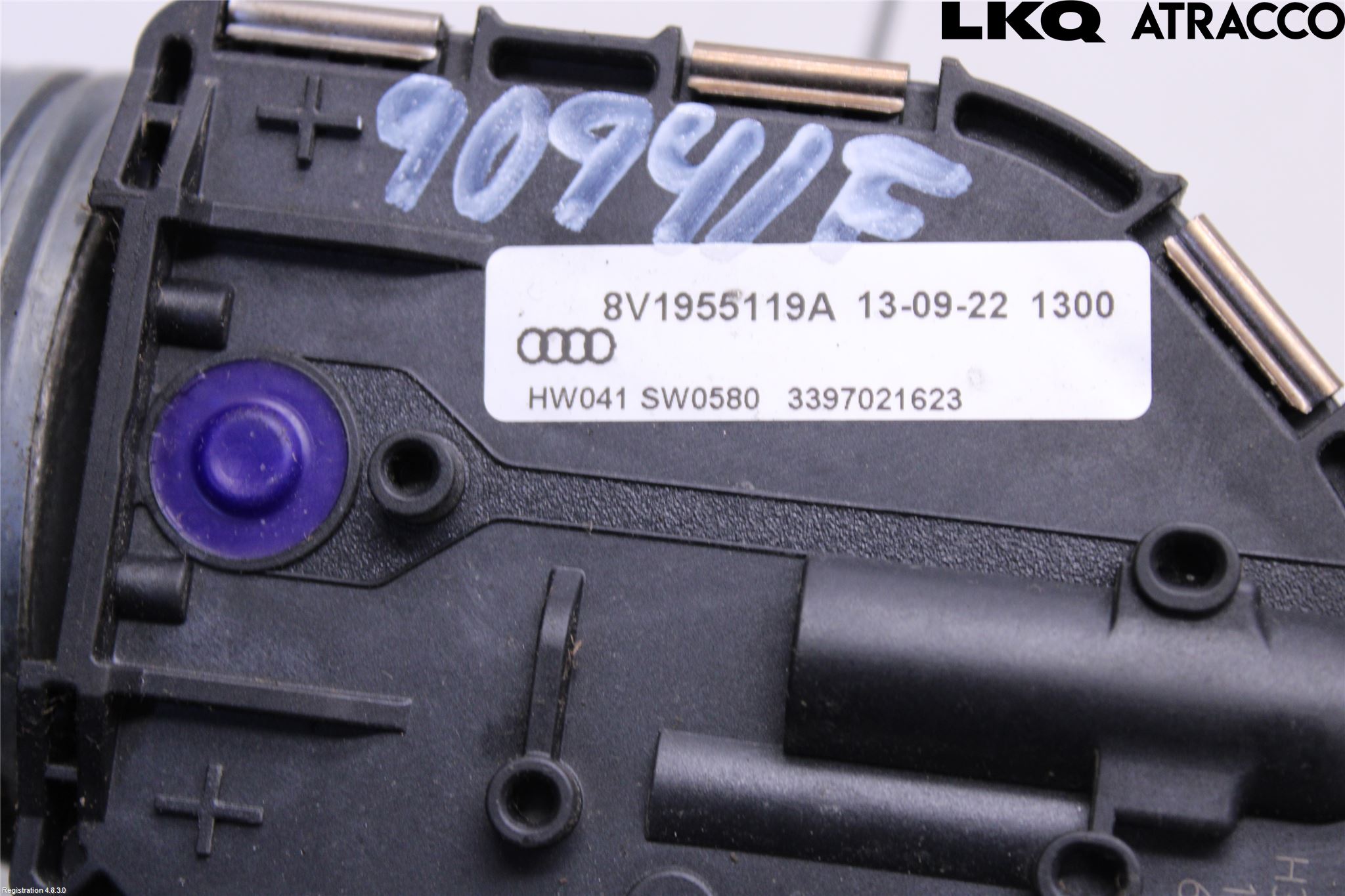 Audi A3/S3 8V 13-20 Torkarmotor Vindruta