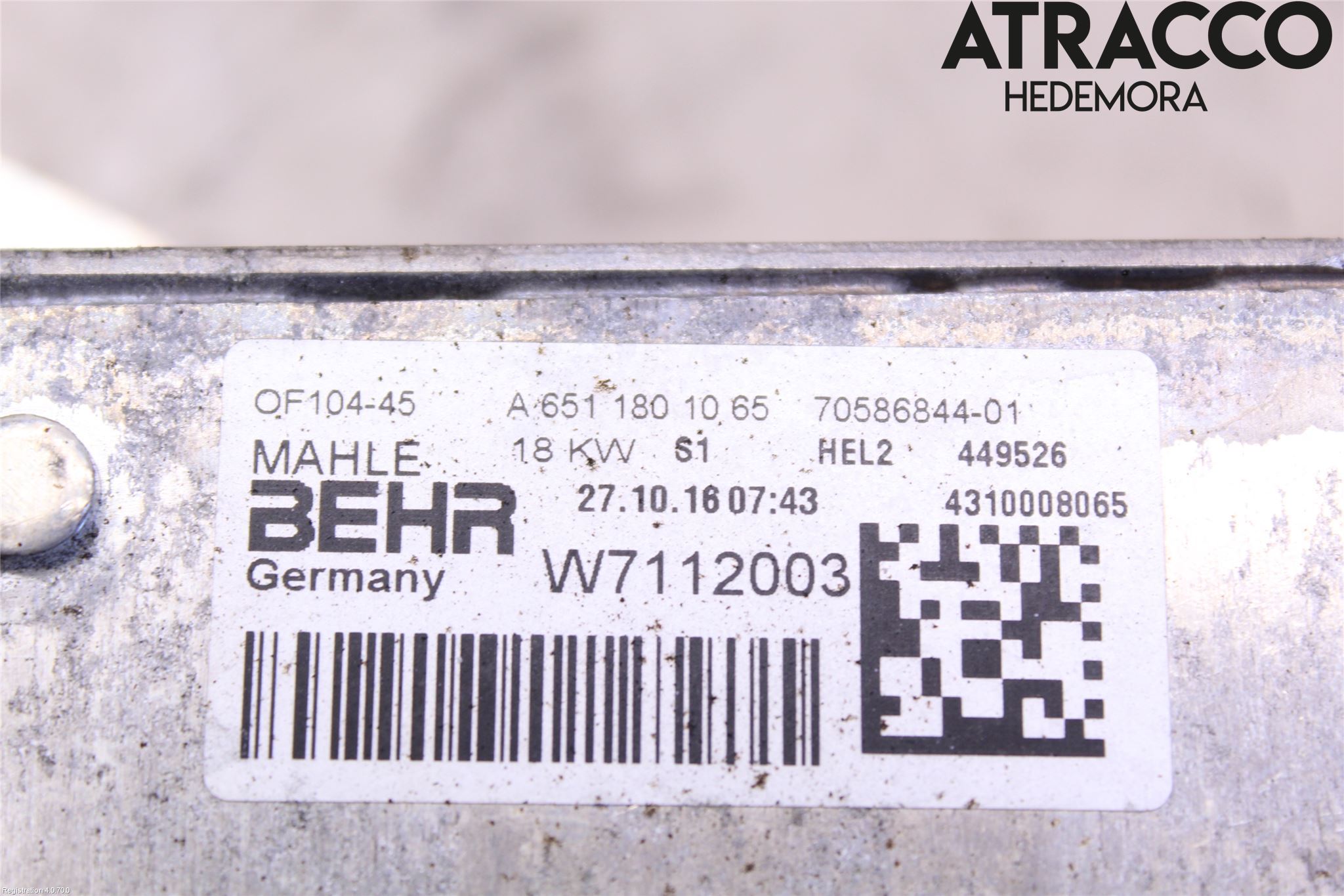 Mercedes-Benz MB CLA-KLASS (C117/X117) 13-19 Oljekylare Motor
