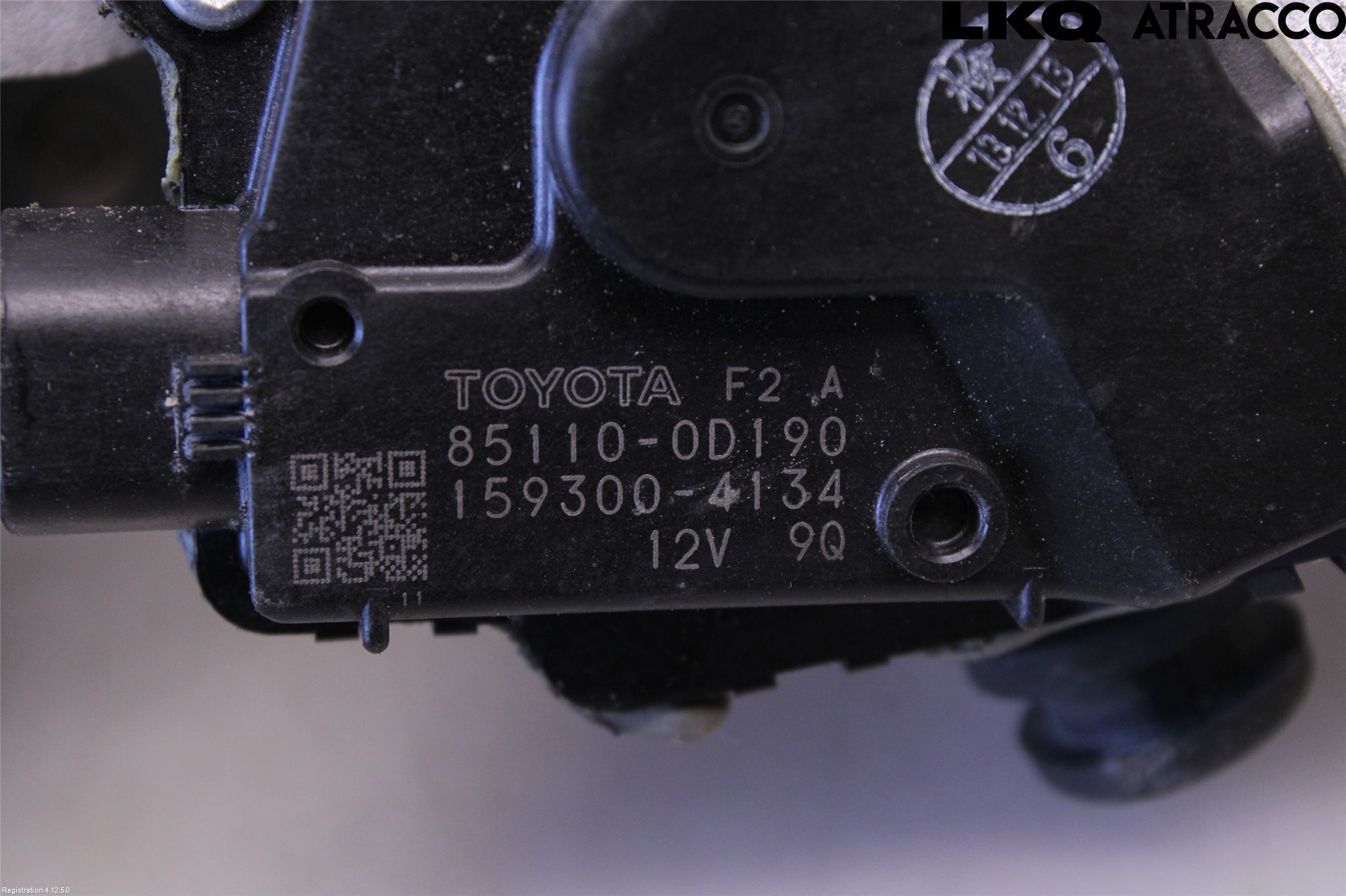 Toyota YARIS XP130 12-14 Torkarmotor Vindruta