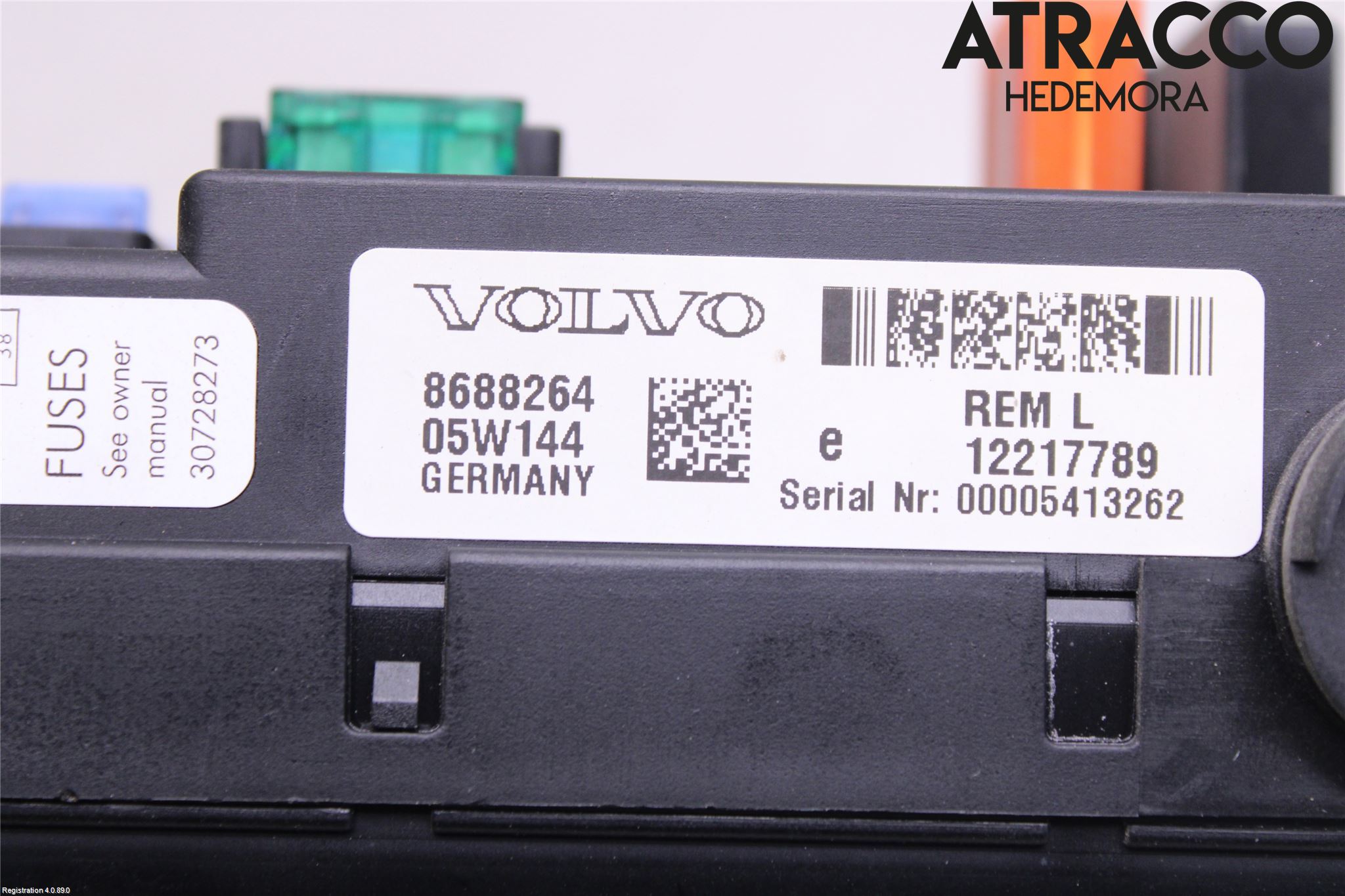 Volvo S80 04-06 Säkringsdosa-Elcentral