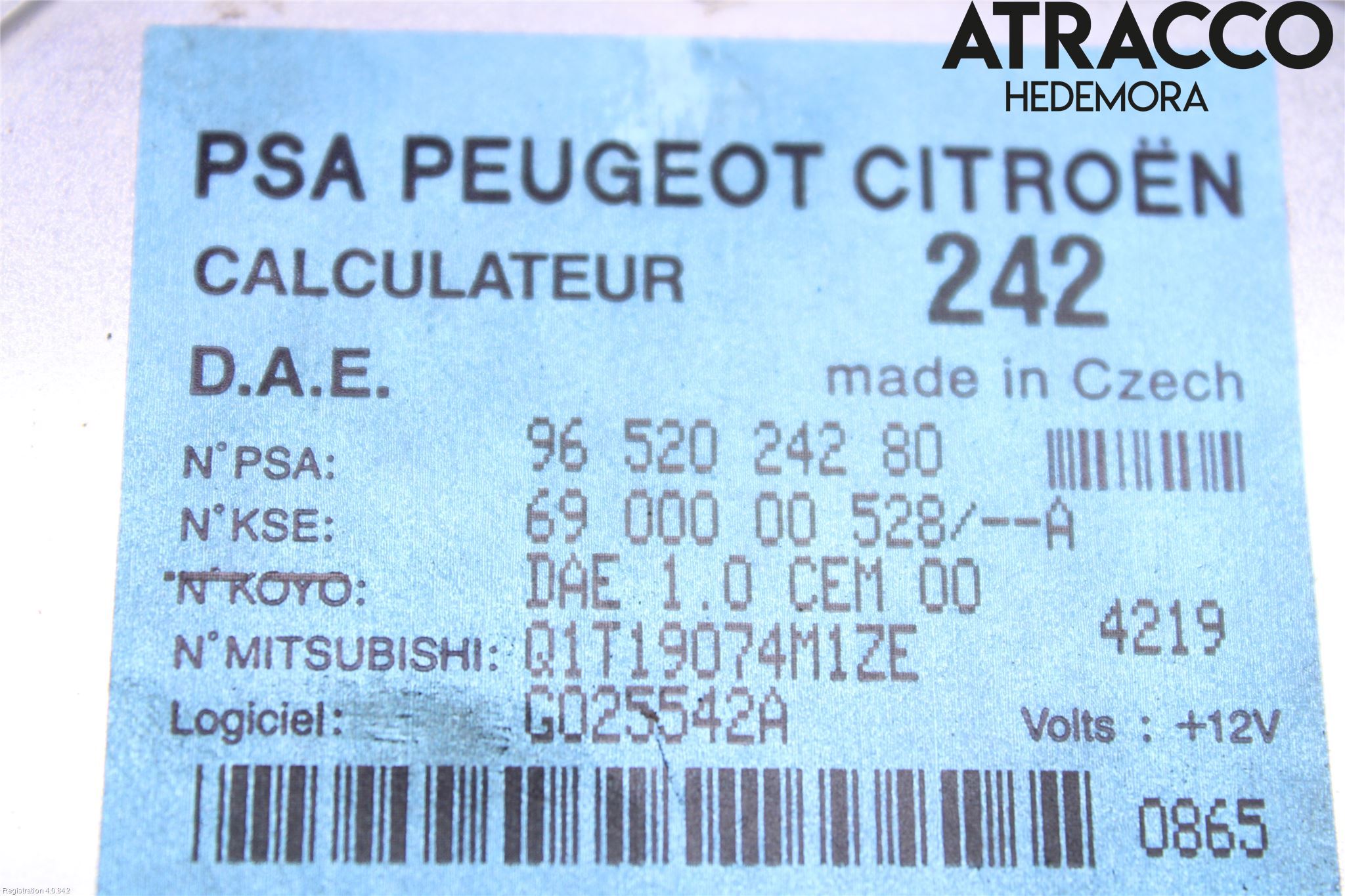 Citroen C2 Styrenhet Styrservo