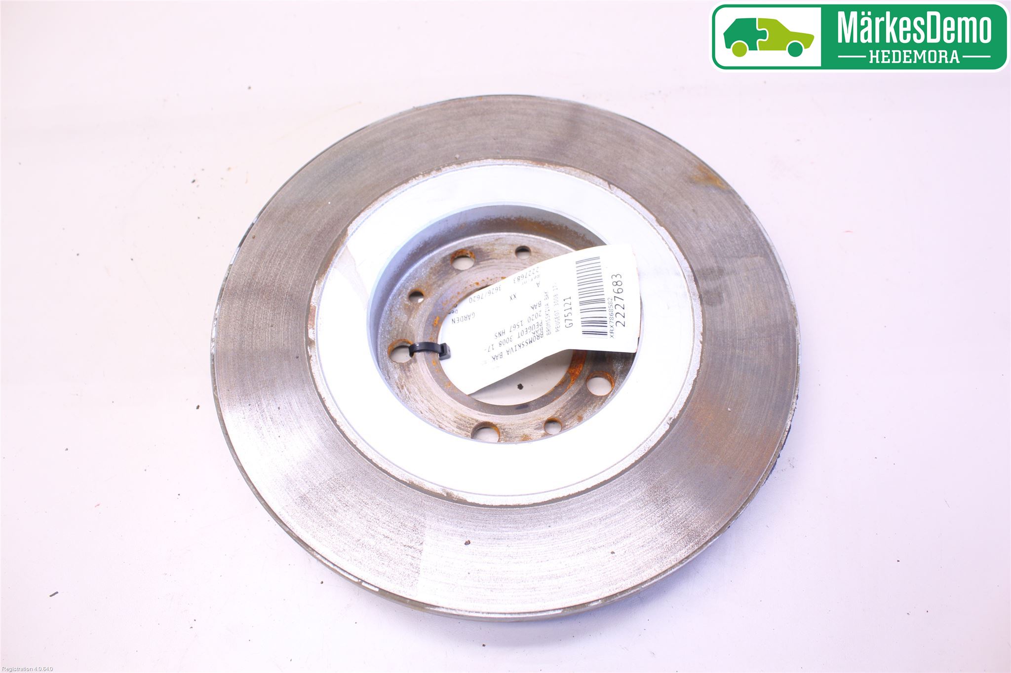 Peugeot 3008 17-24 Bromsskiva Bak