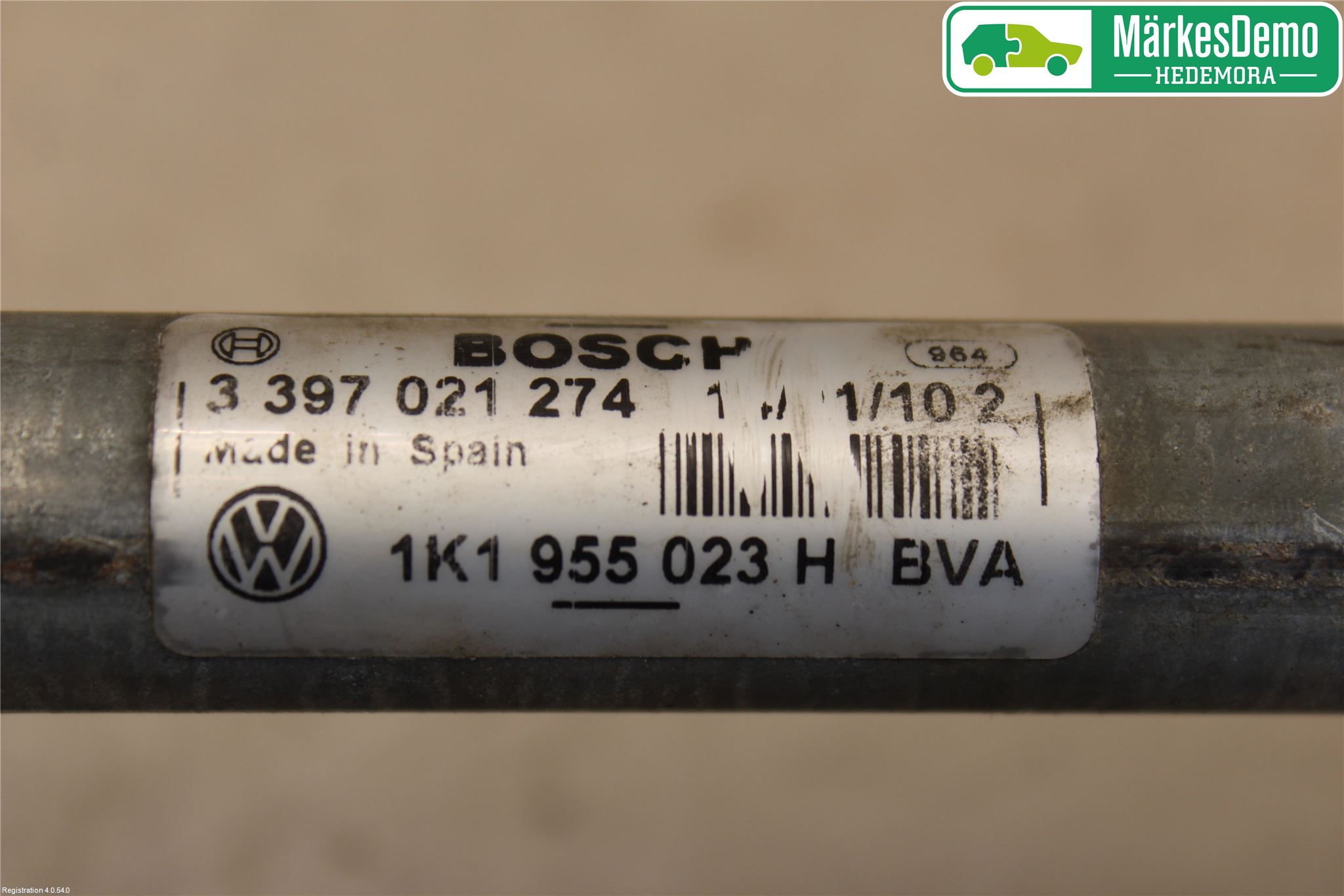 Volkswagen VW GOLF VI 09-13 Torkarmekanism Vindruta