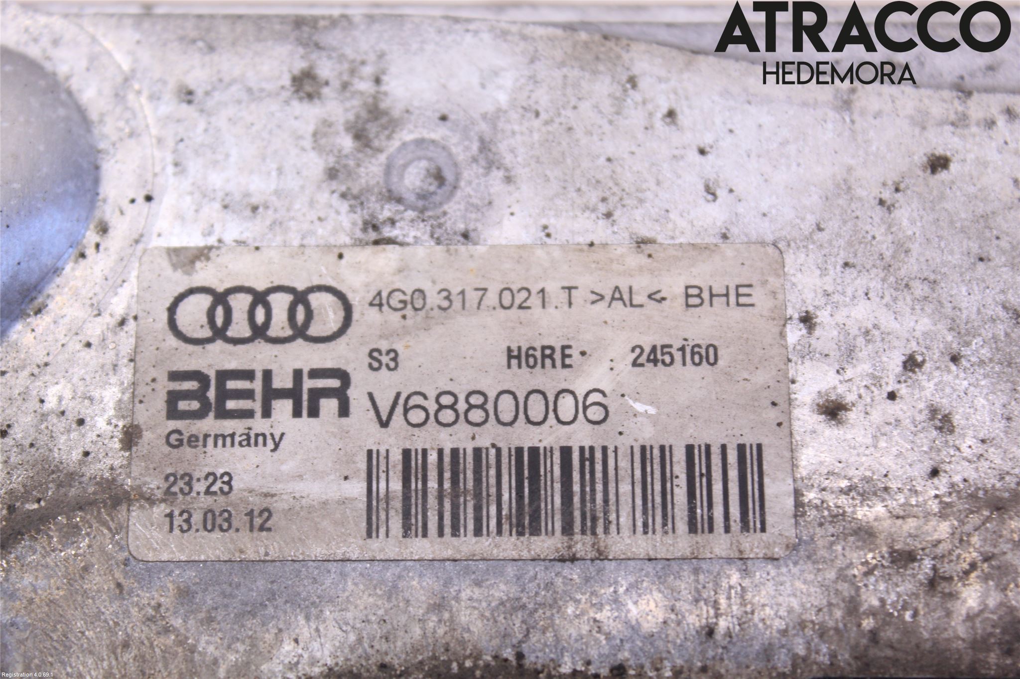 Audi A7/S7 4G 11-17 Oljekylare Automat