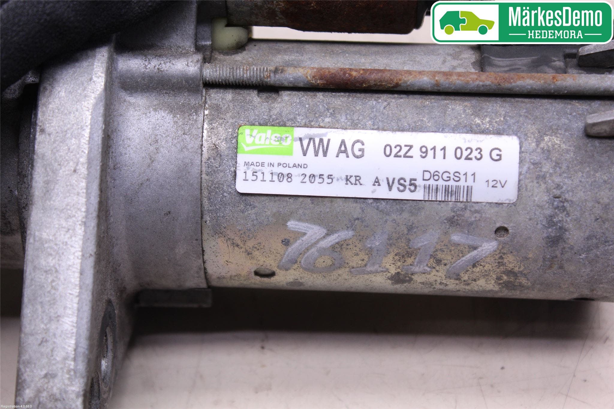 Volkswagen VW GOLF VI 09-13 Startmotor