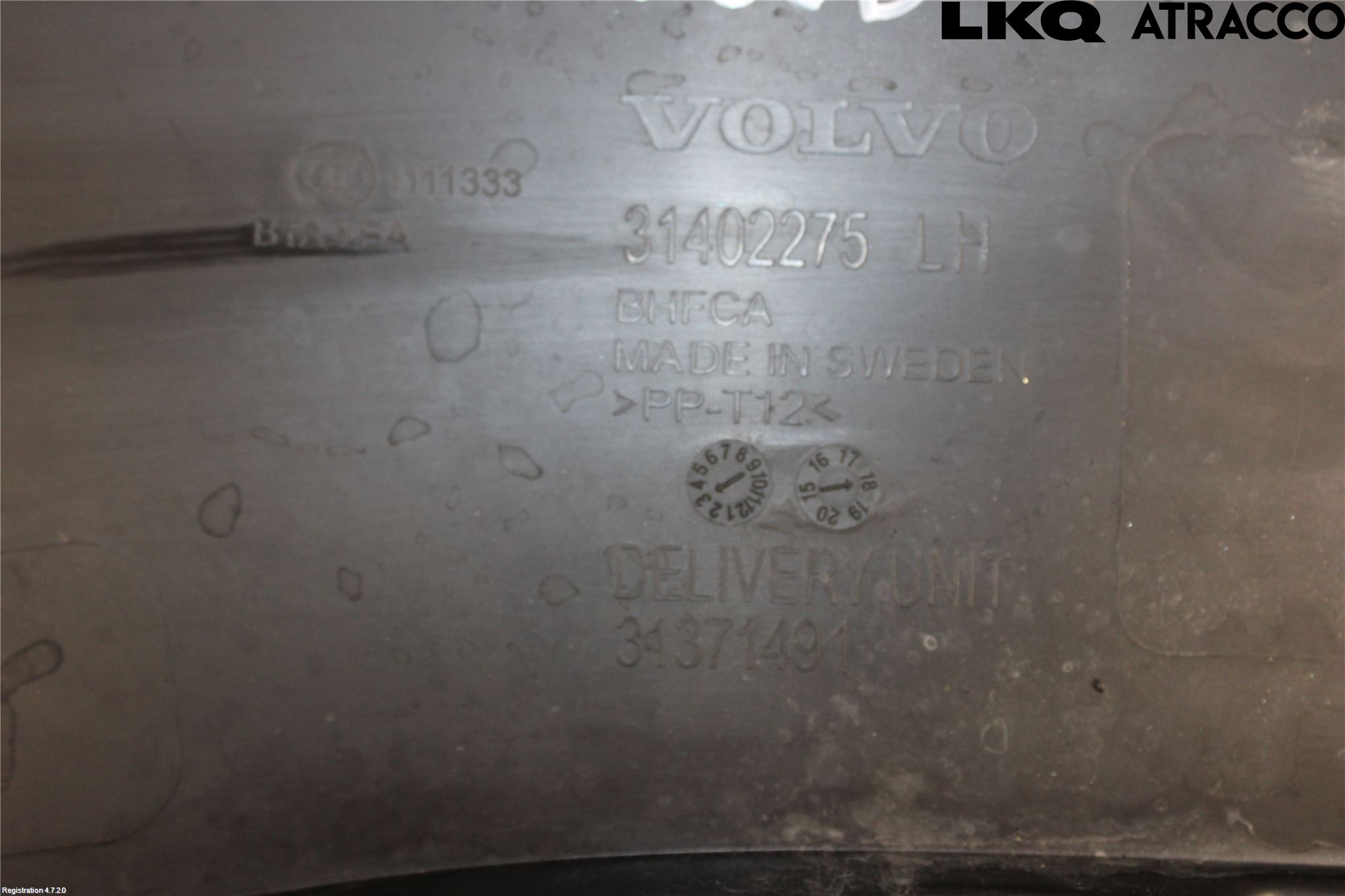 Volvo V90 17->> Torpedplåt-Torpedplast