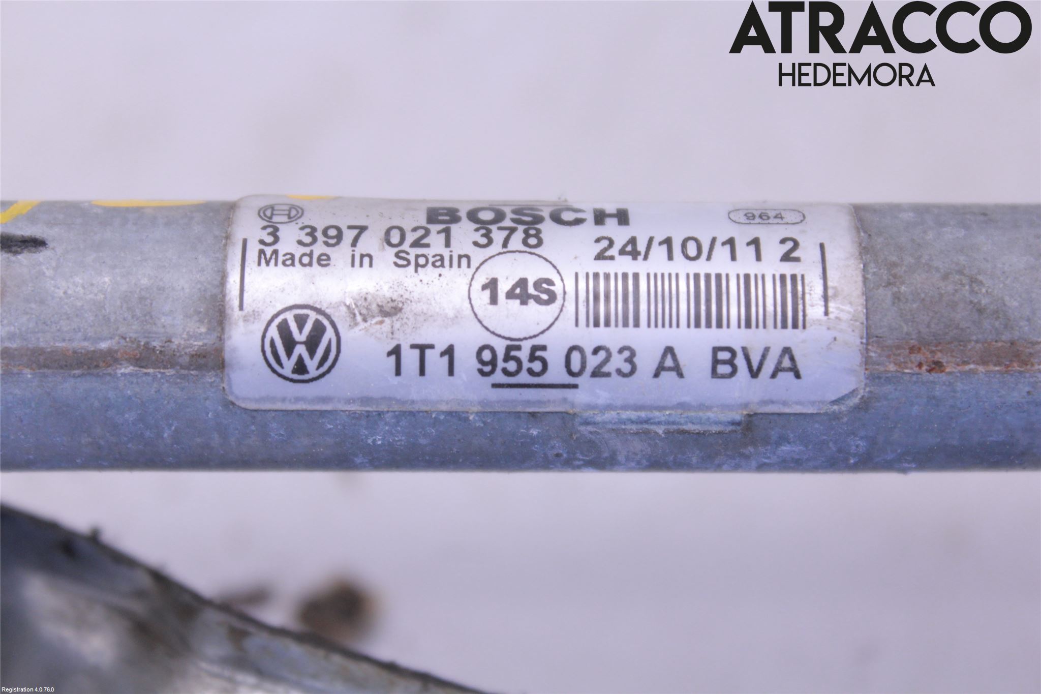 Volkswagen VW CADDY 11-15 Torkarmekanism Vindruta
