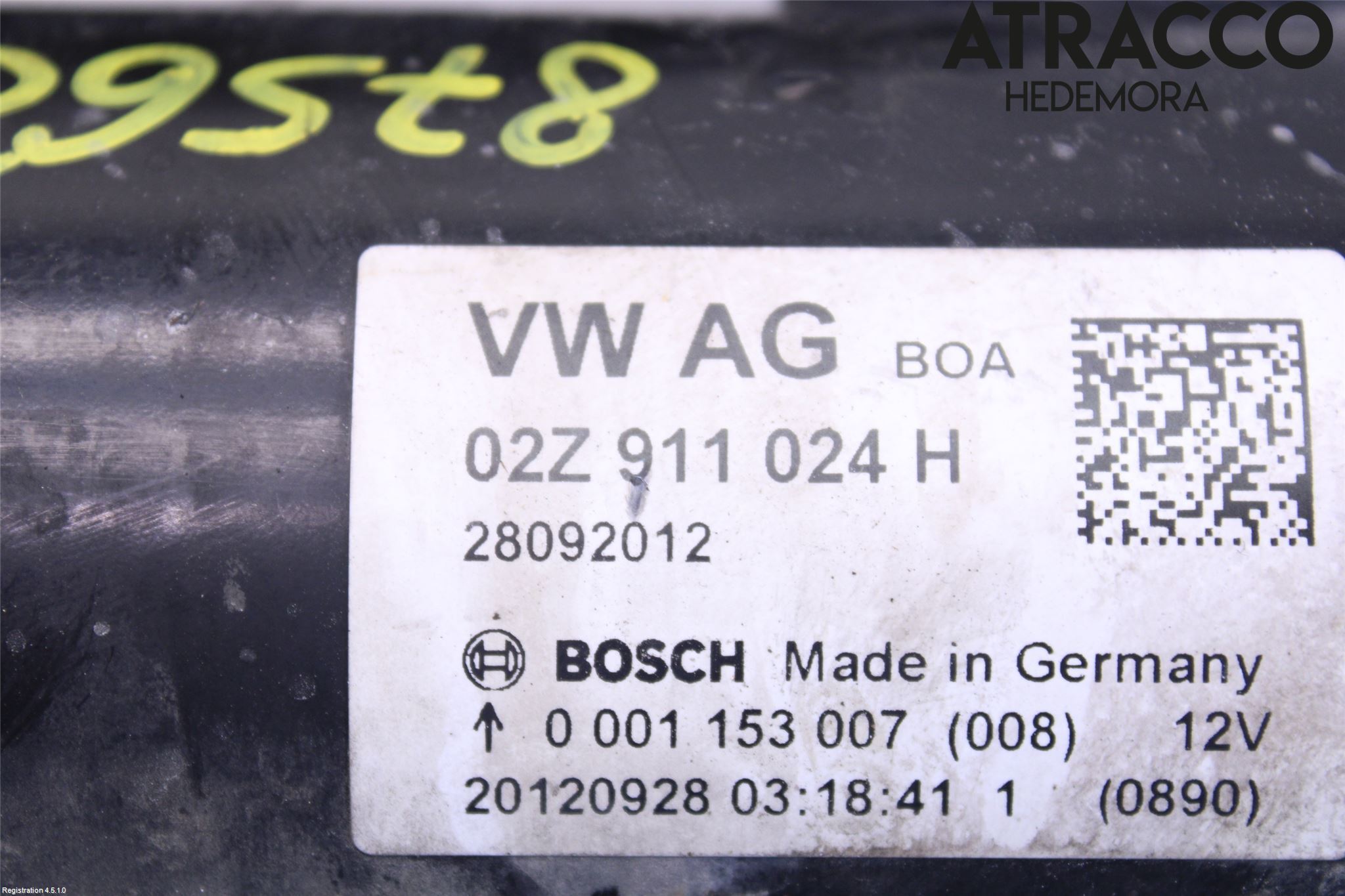 Volkswagen VW GOLF VI 09-13 Startmotor Diesel