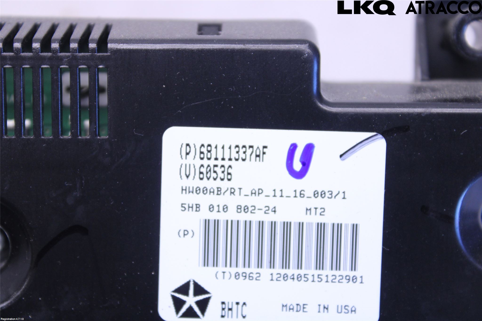 Lancia VOYAGER Ac Styrenhet Ac Manöveren