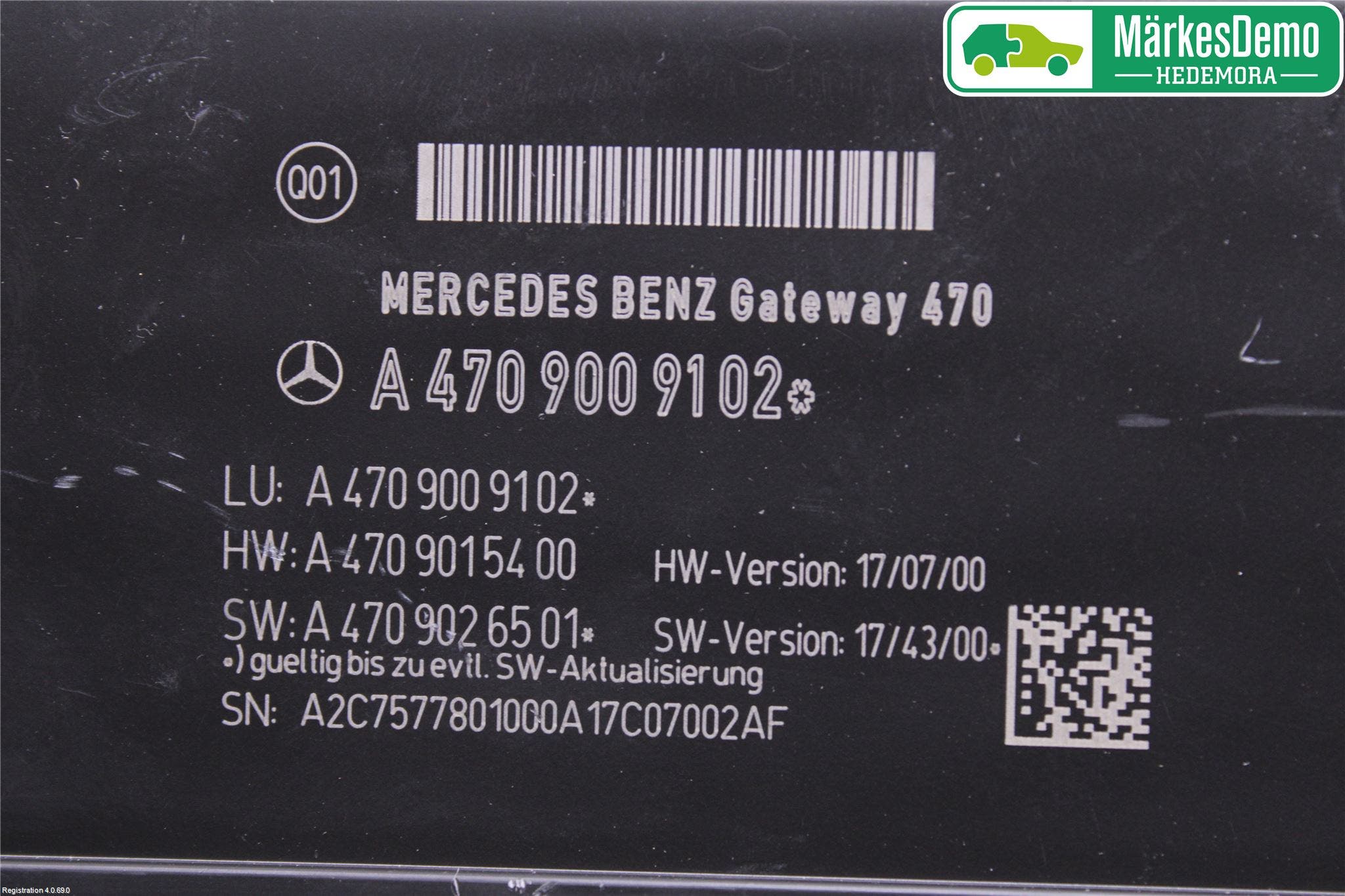 Mercedes-Benz MB X-KLASS (BR 470) 18-20 Styrenhet Stolreglering