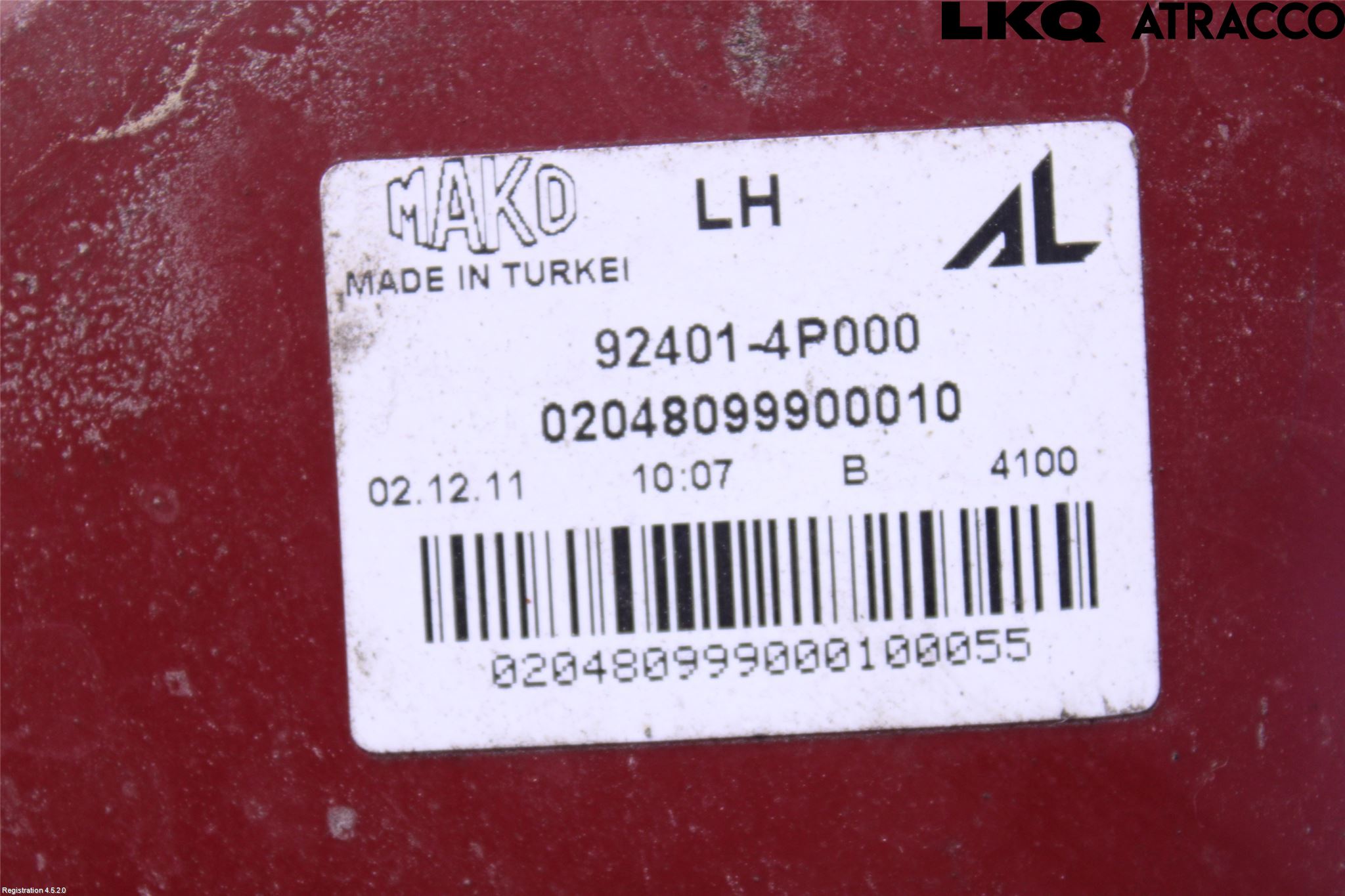 Hyundai i20 PB 09-14 Bakljus Vänster