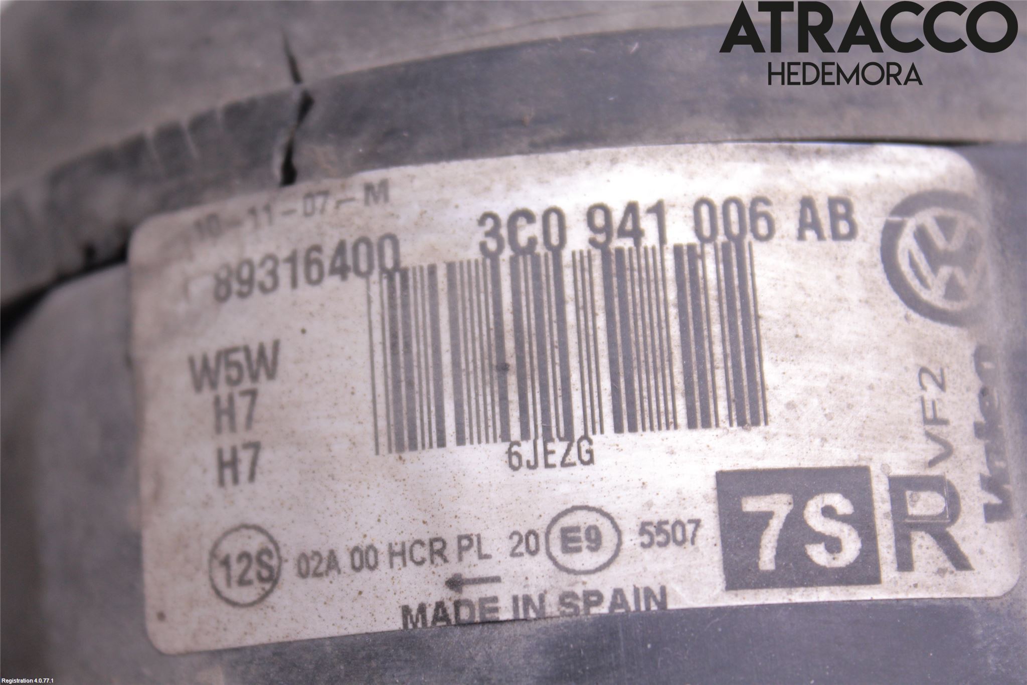 Volkswagen VW PASSAT 05-11 Strålkastare Höger