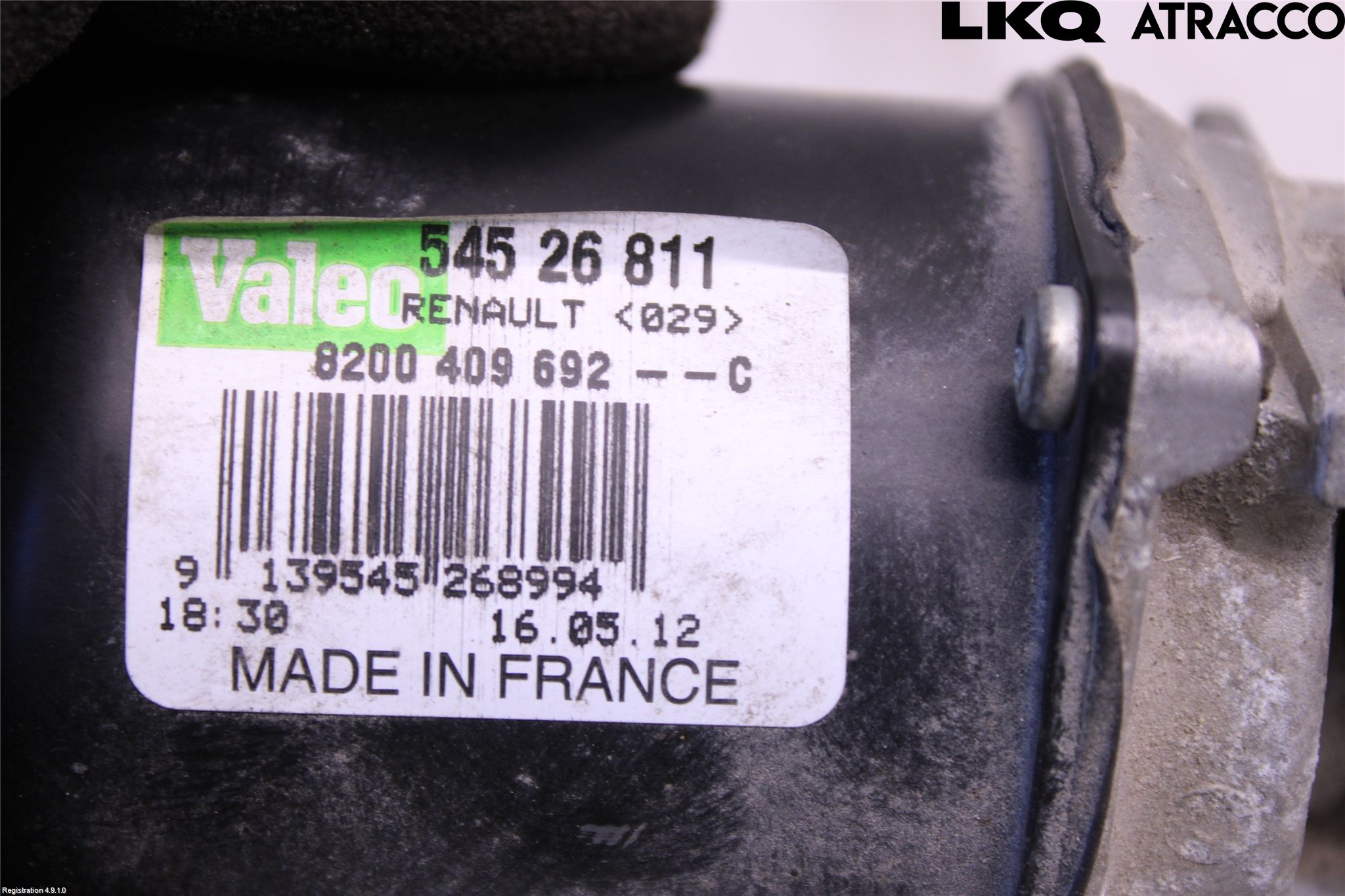 Renault KANGOO II 08-14 Torkarmotor Vindruta