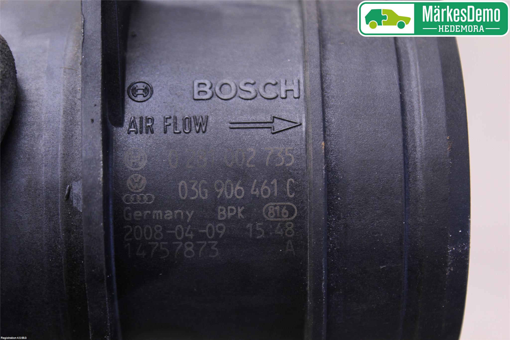 Volkswagen VW TRANSP/CARAVELLE (T5) 04-15 Injluftmassamätare