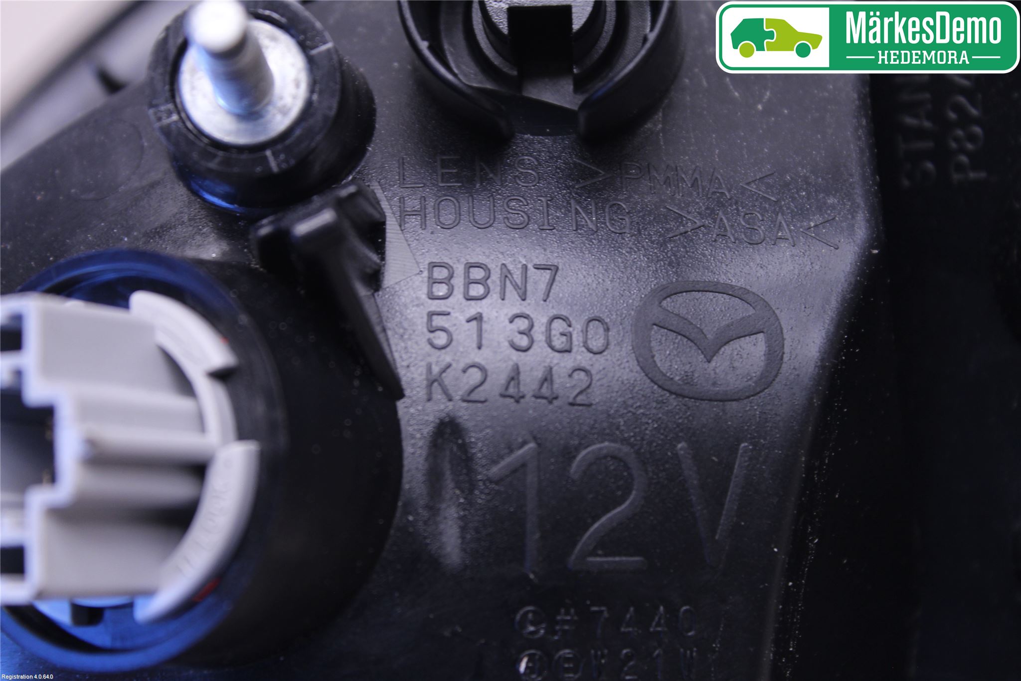 Mazda 3 II 09-13 Bakljus Lucka Vä