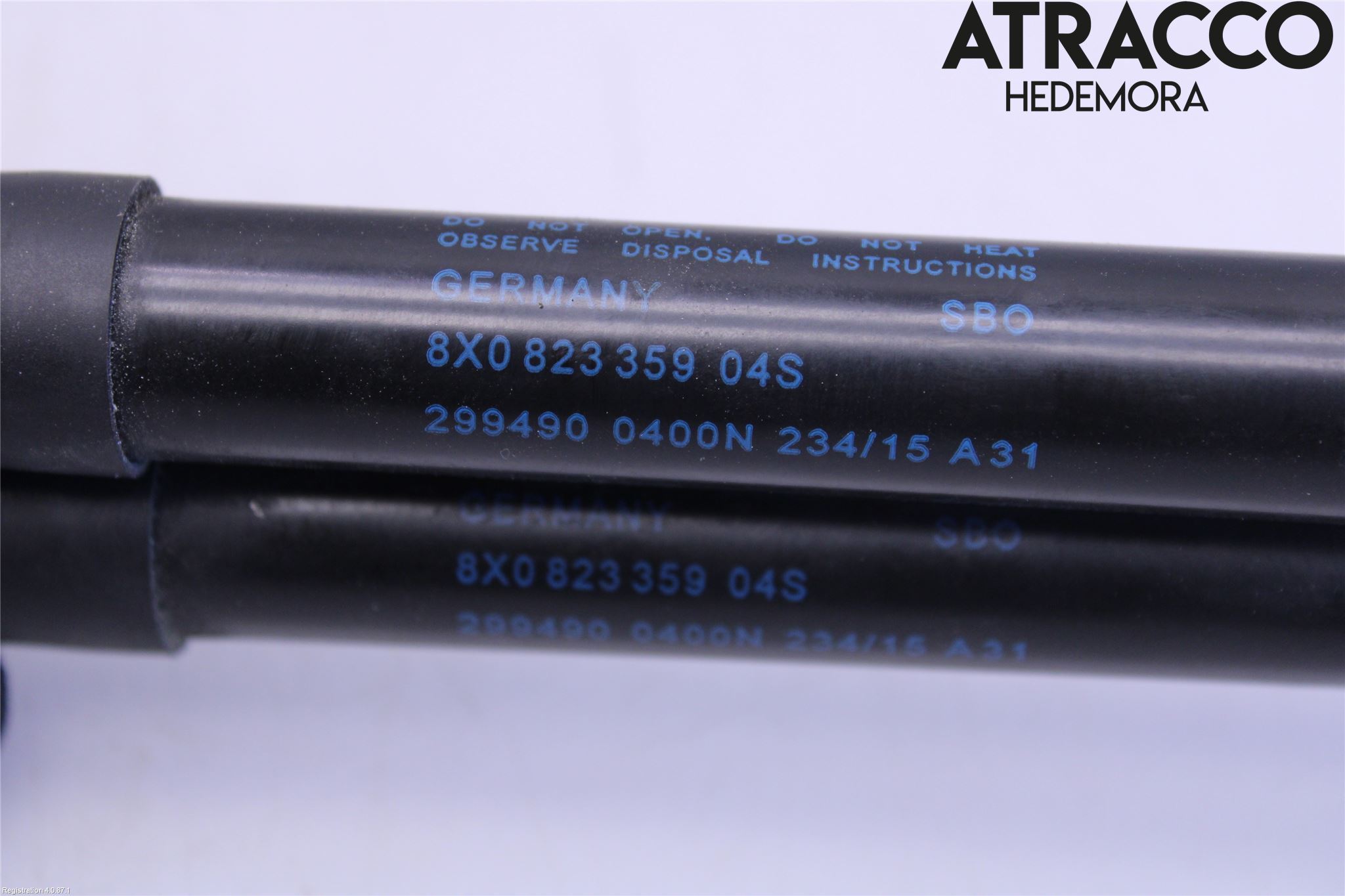 Audi A1/S1 11-18 Gasfjäder Motorhuv