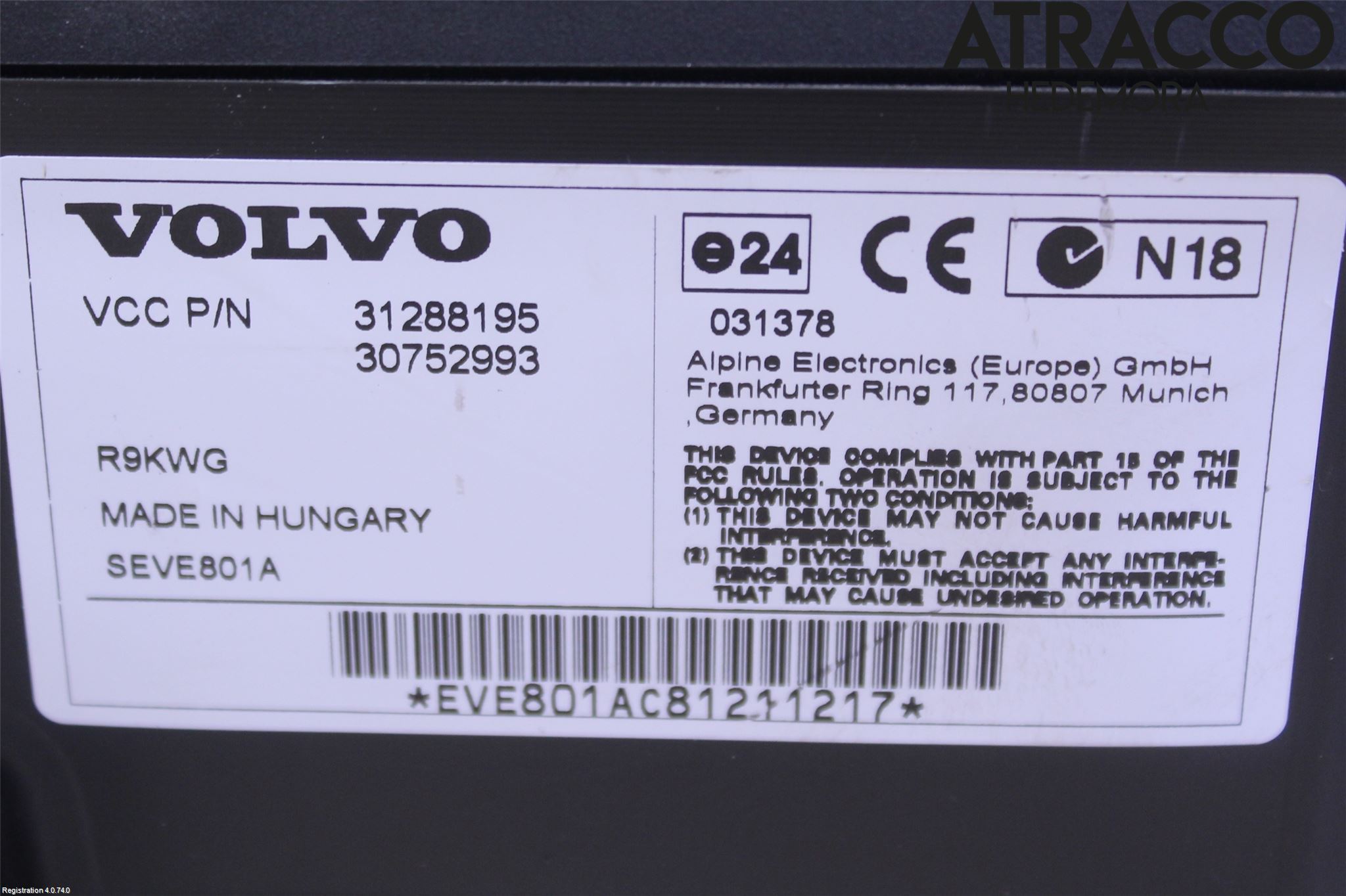 Volvo XC60 09-13 Högtalare