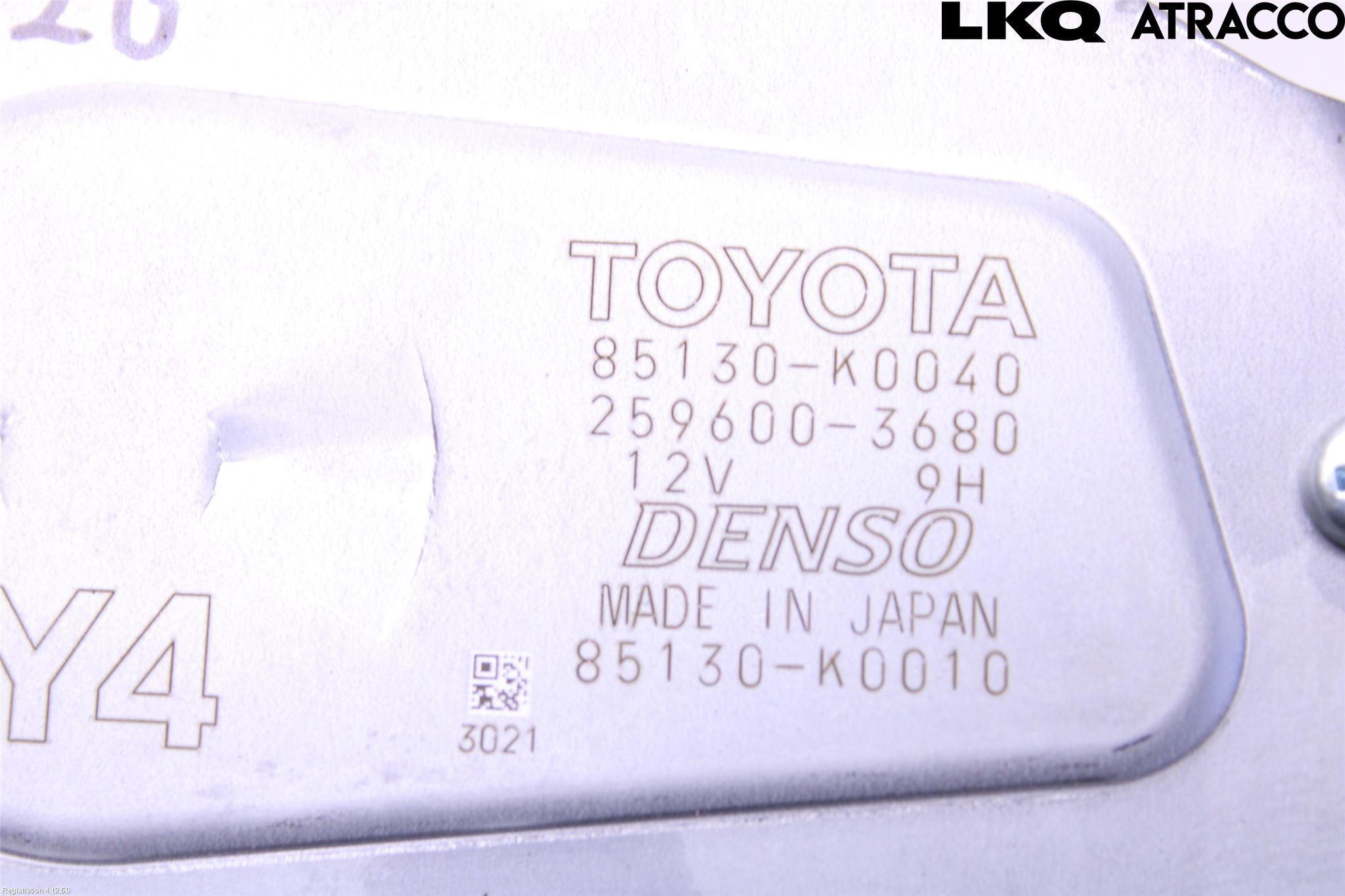 Toyota YARIS XP21 20- Torkarmotor Baklucka