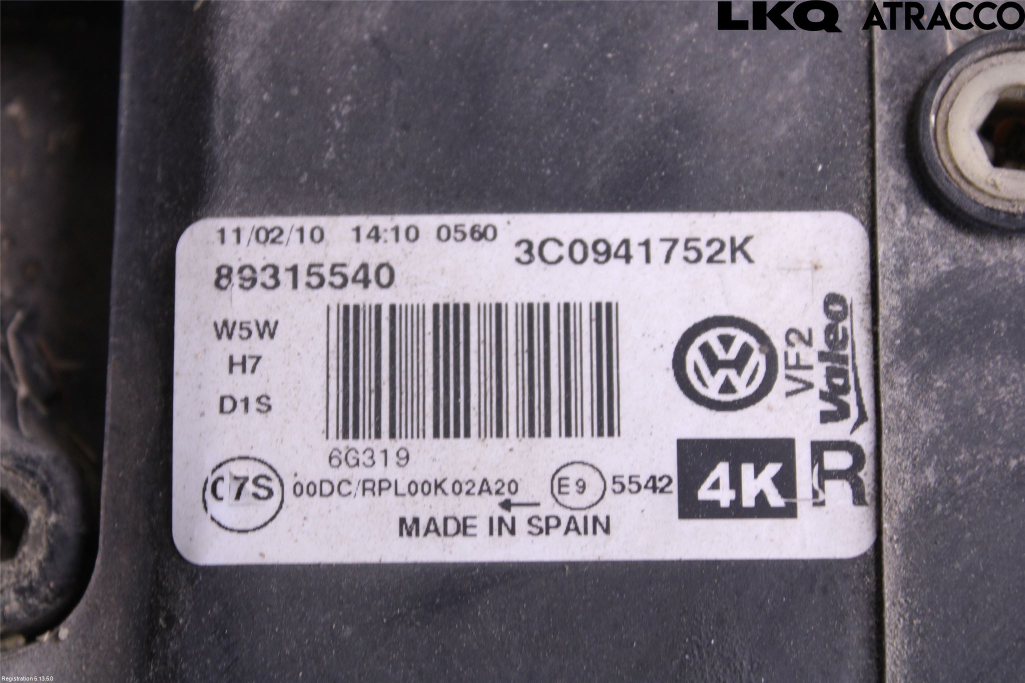 Skoda SUPERB 09-15 Strålkastare Höger