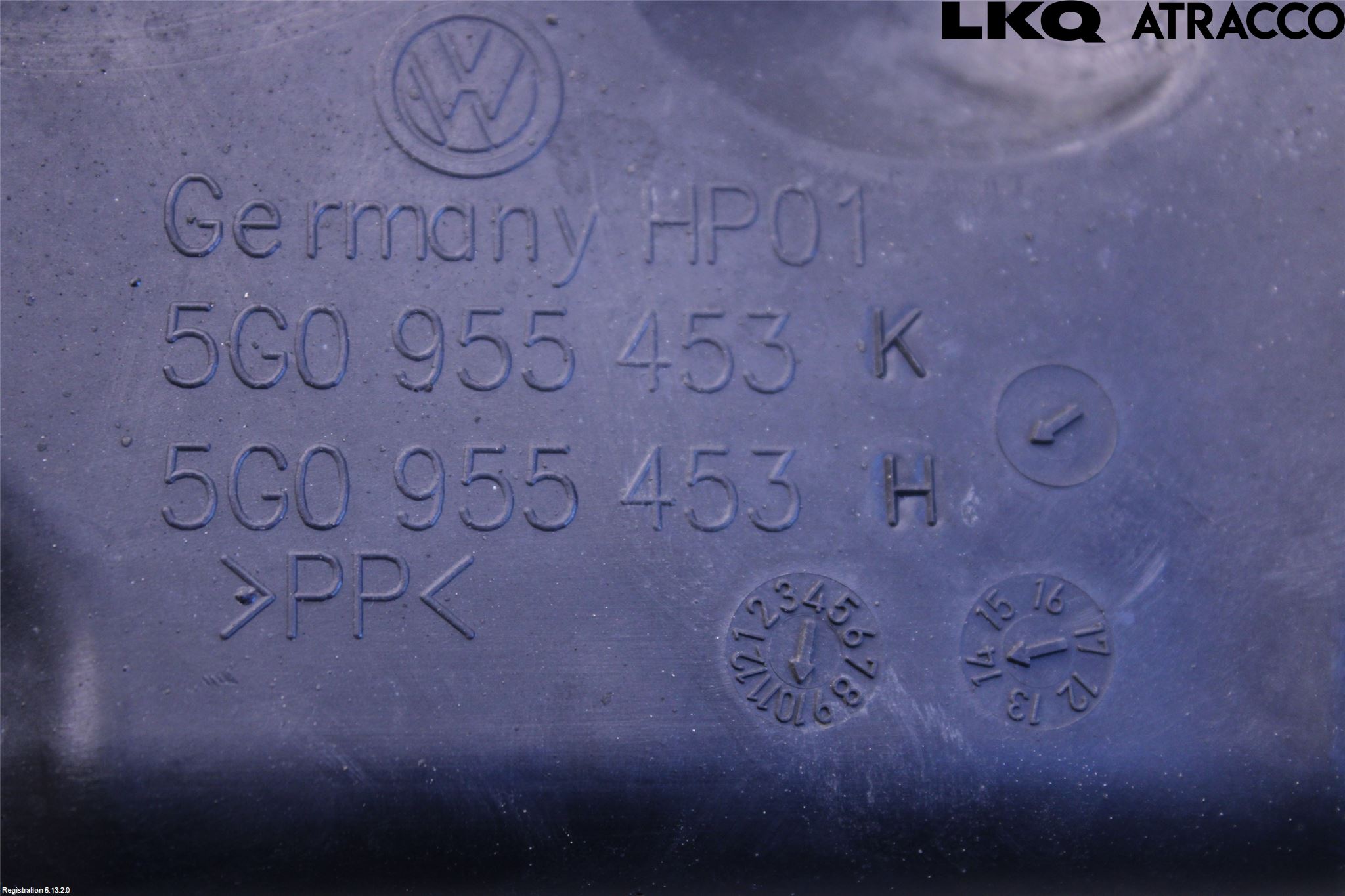 Volkswagen VW GOLF / E-GOLF VII 13-20 Spolartank Vindruta-Strål